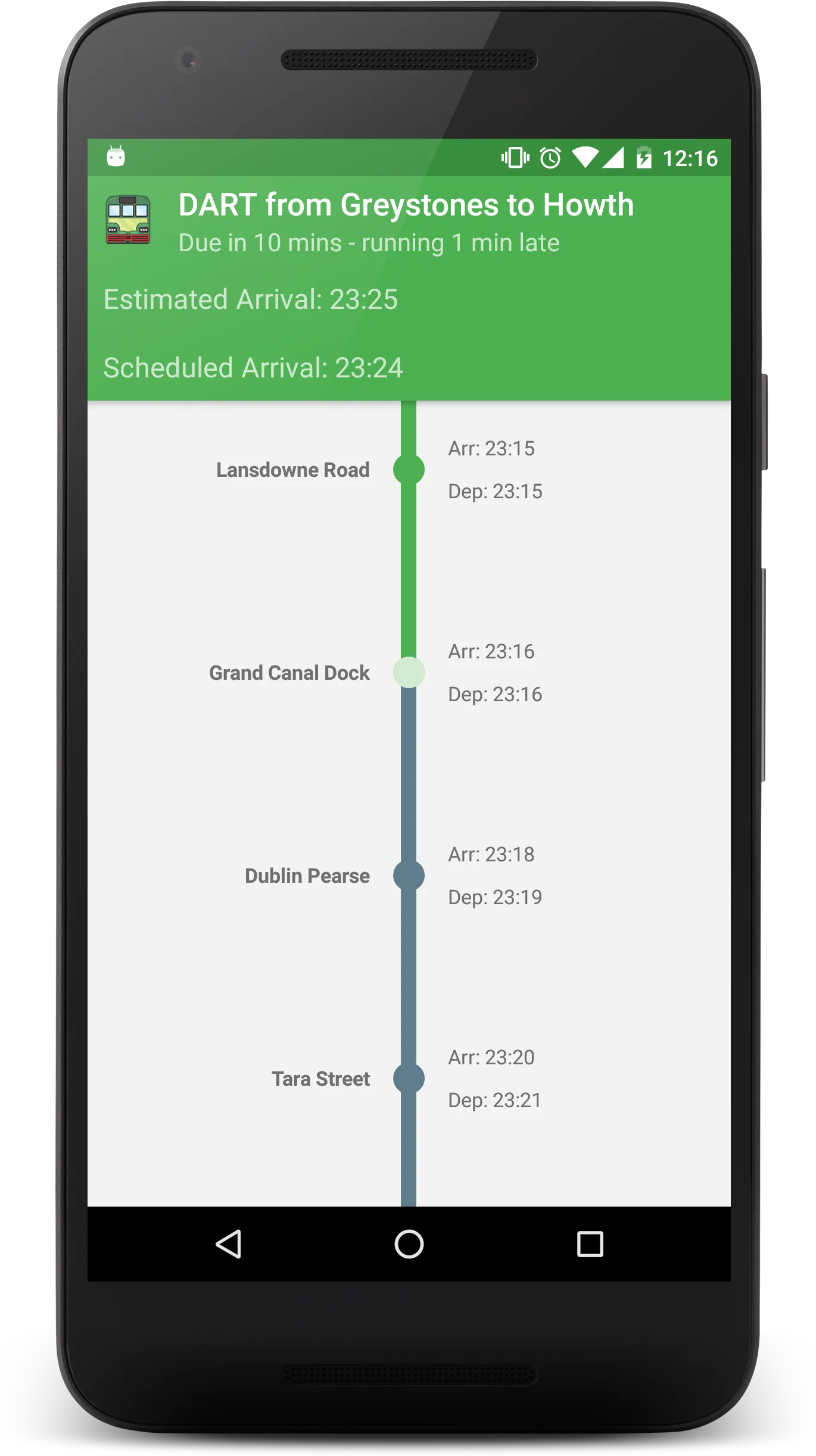 Next Train Ireland | Indus Appstore | Screenshot