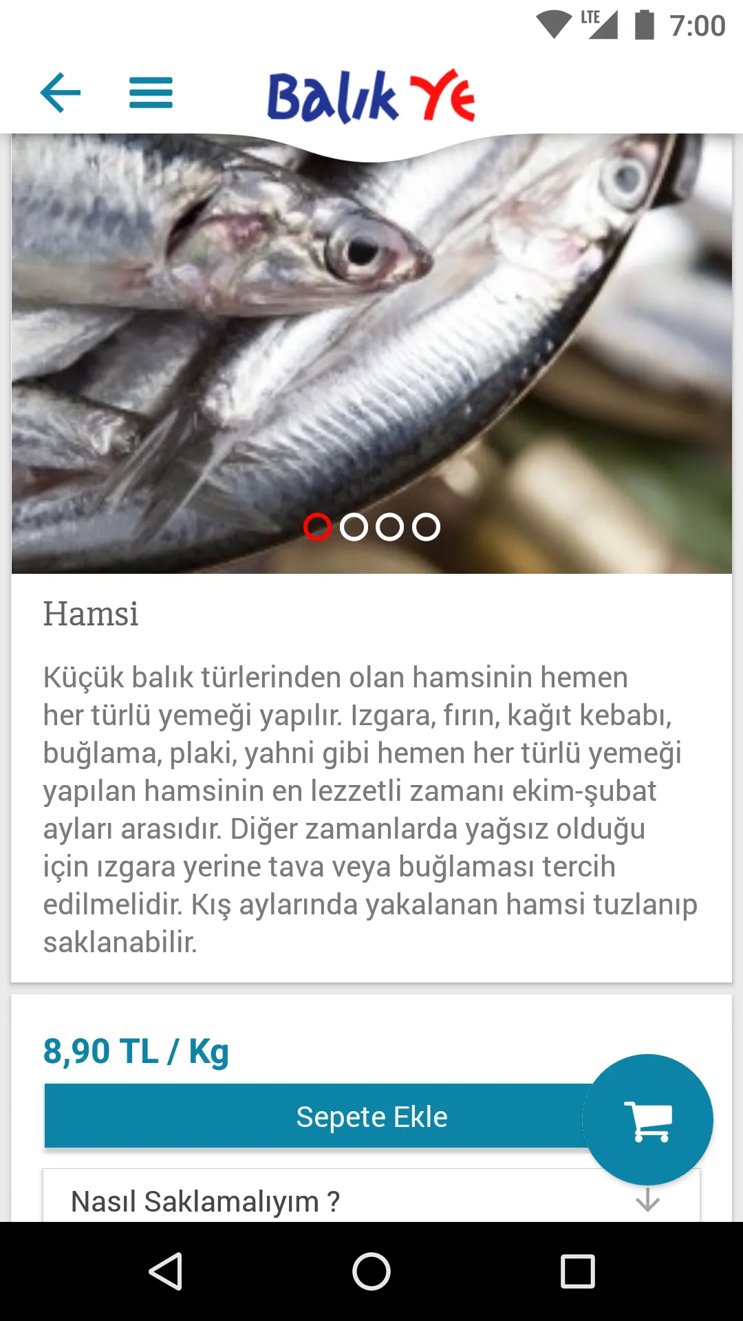 BalıkYe - Online Balık Marketi | Indus Appstore | Screenshot