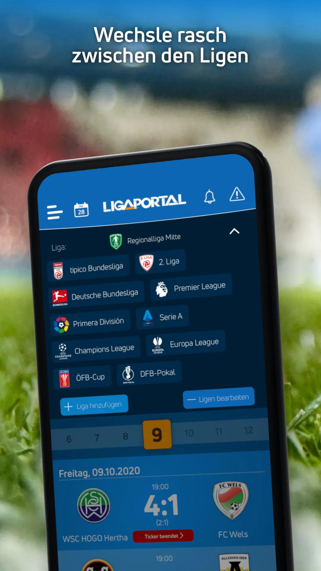 Ligaportal Fußball Live-Ticker | Indus Appstore | Screenshot