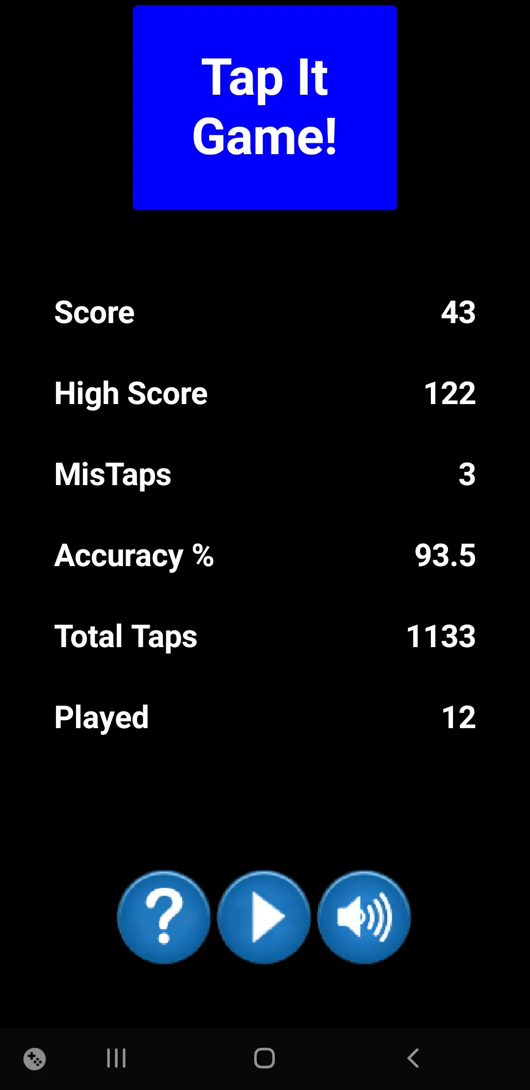 20 second Fun Tap It Fast Game | Indus Appstore | Screenshot