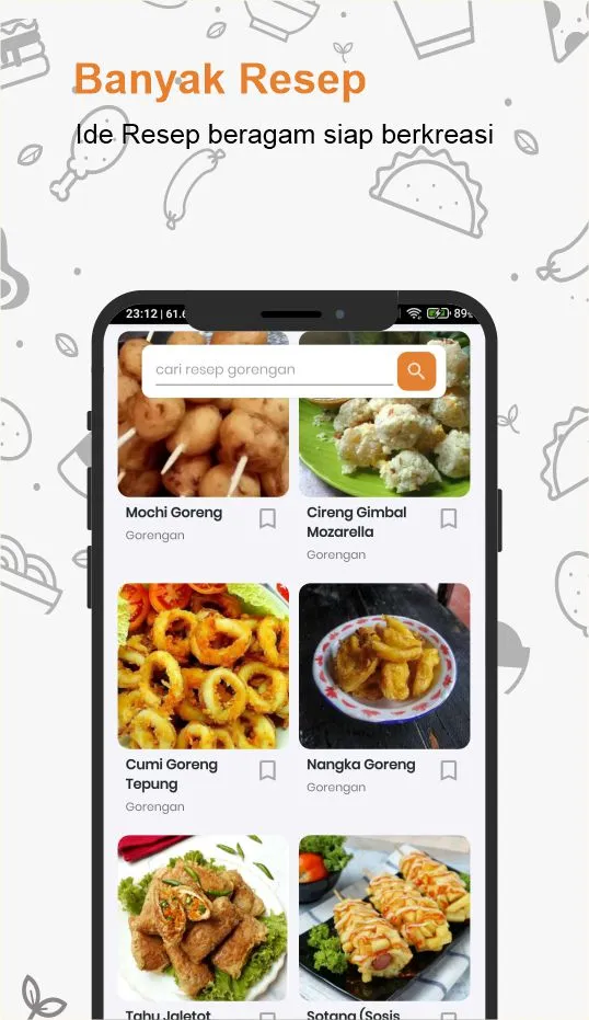 resep gorengan offline | Indus Appstore | Screenshot