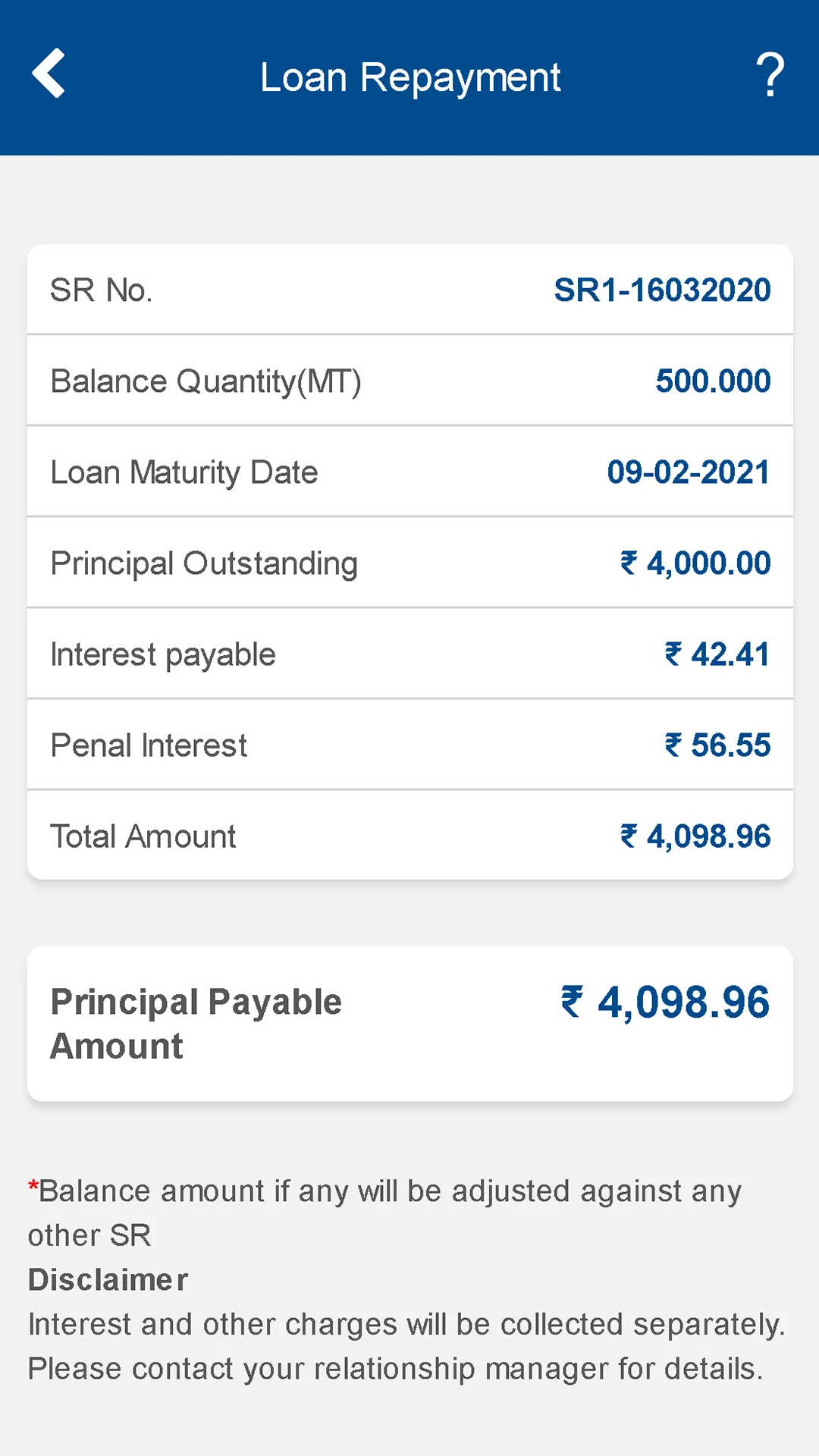 HDFC Bank -Warehouse Commodity | Indus Appstore | Screenshot