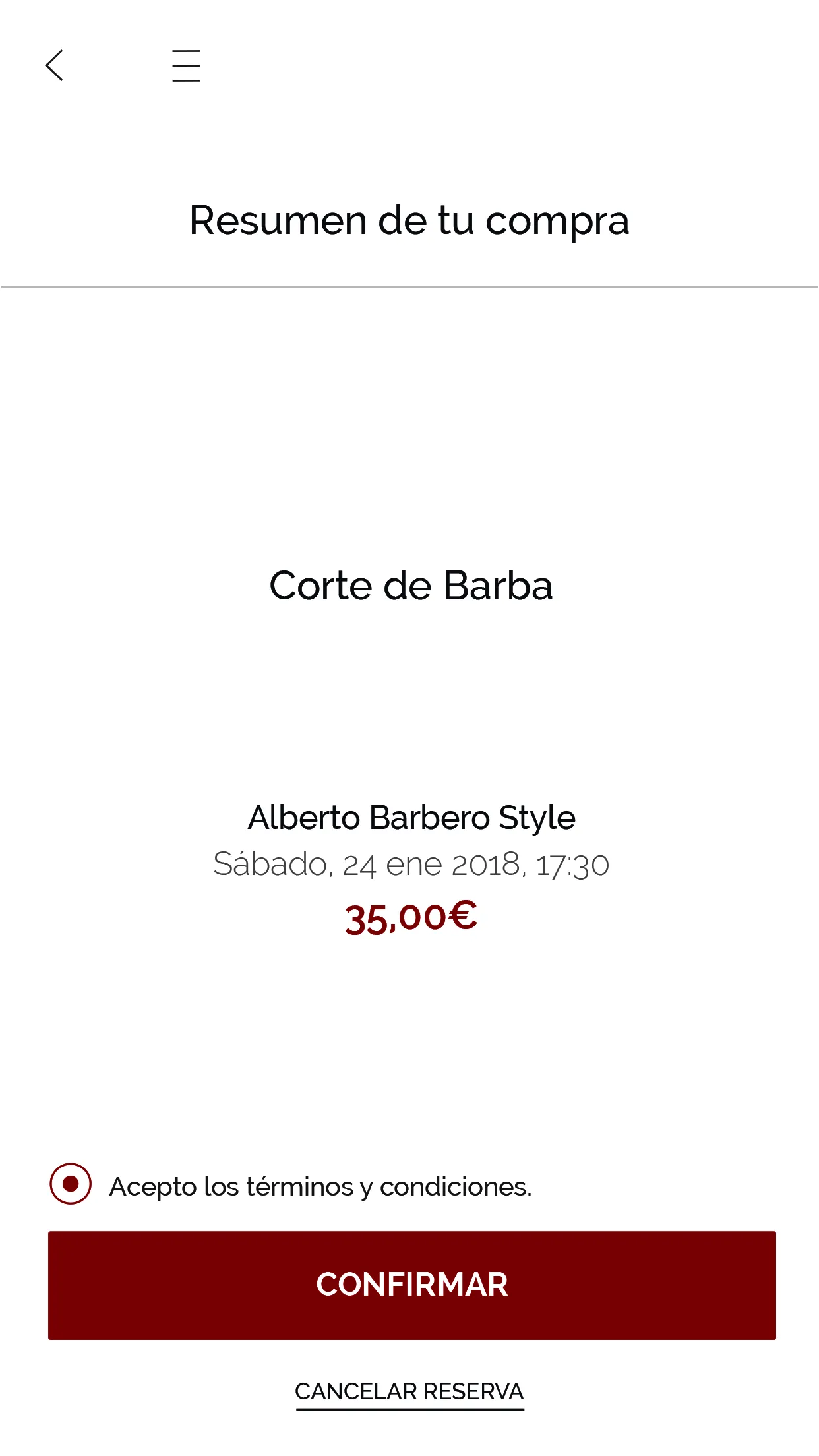 Barbería Alberto Barbero | Indus Appstore | Screenshot