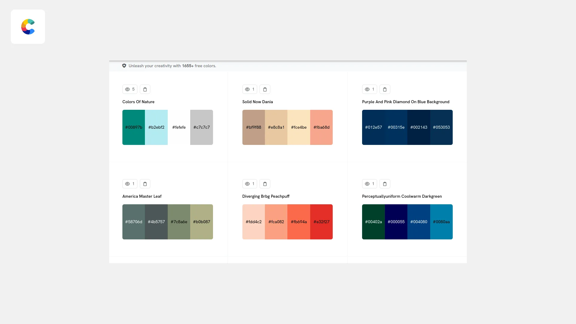 Color Palettes | Indus Appstore | Screenshot