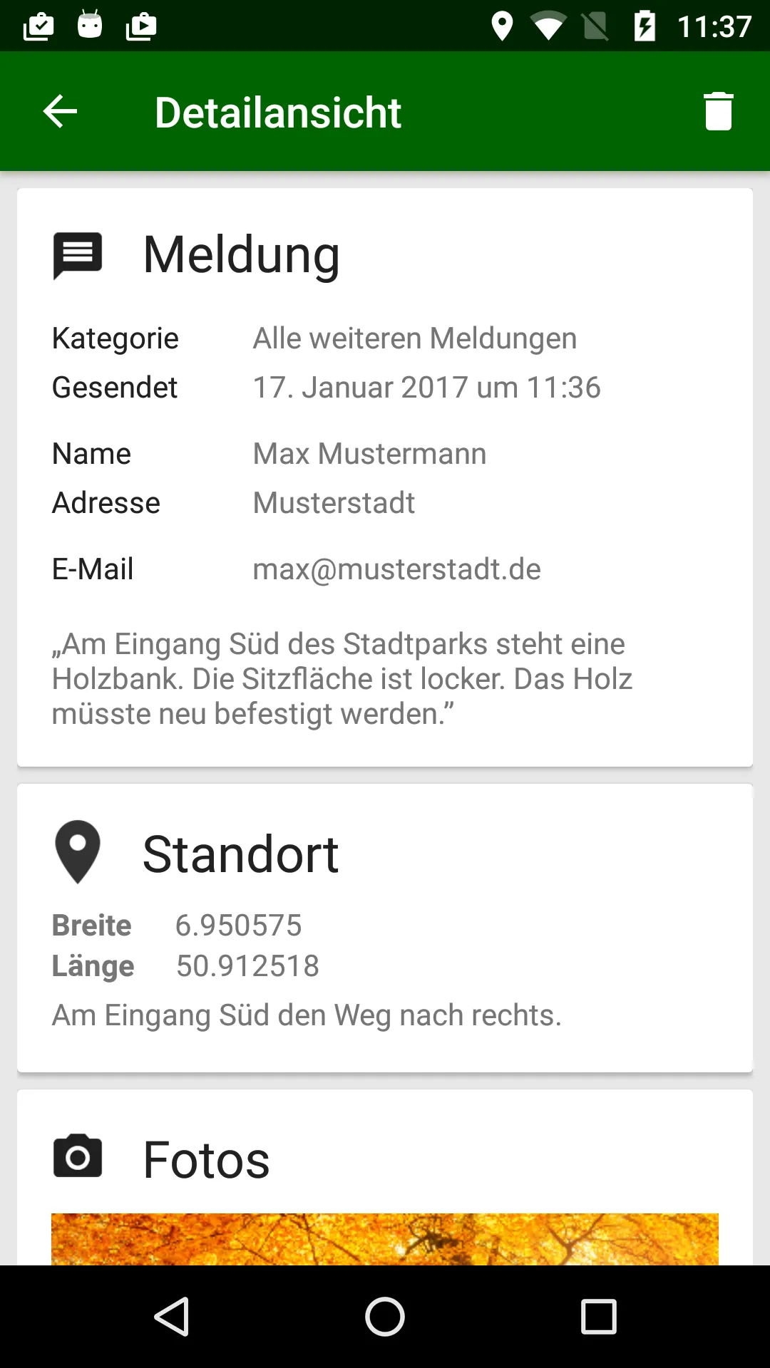 Melde-App Stadt Recklinghausen | Indus Appstore | Screenshot