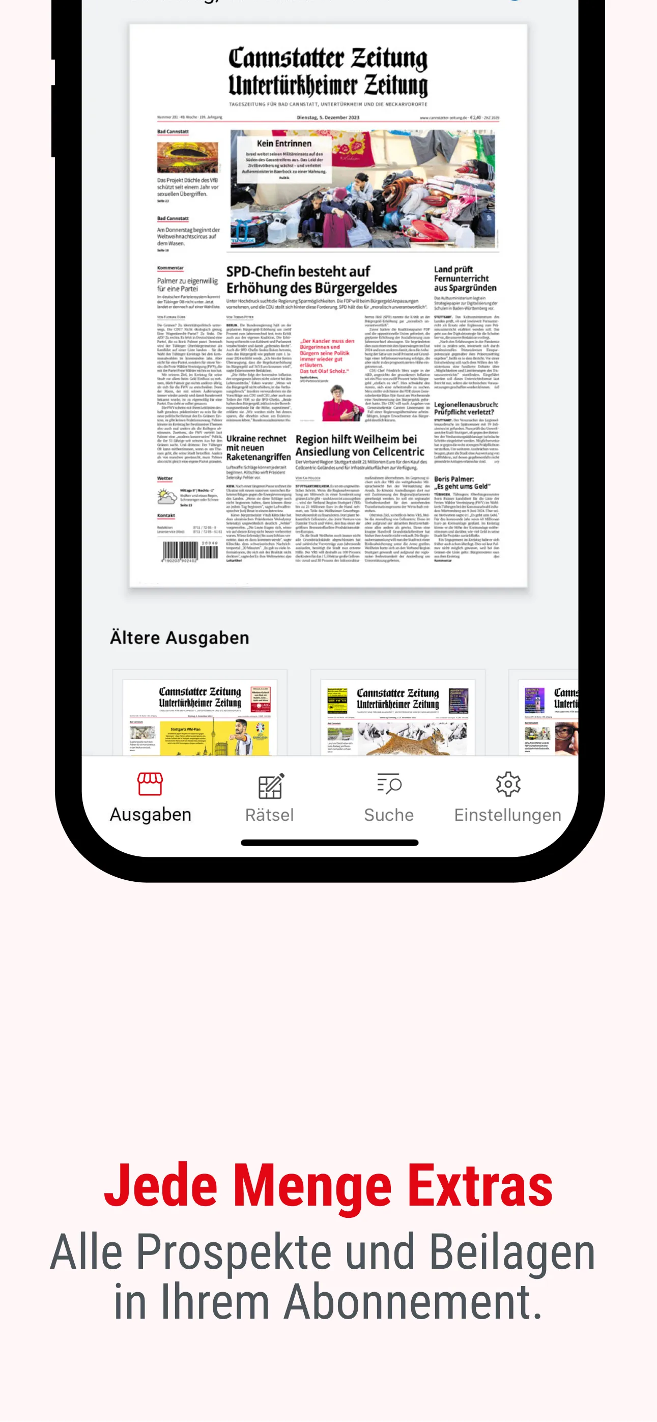 Cannstatter Zeitung E-Paper | Indus Appstore | Screenshot