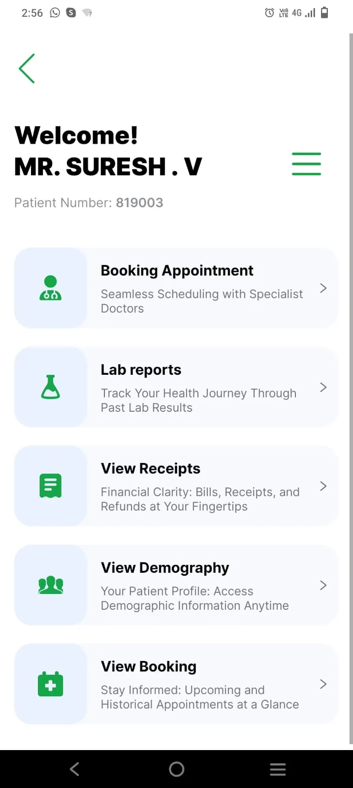 GKNM Hospital Patient Portal | Indus Appstore | Screenshot