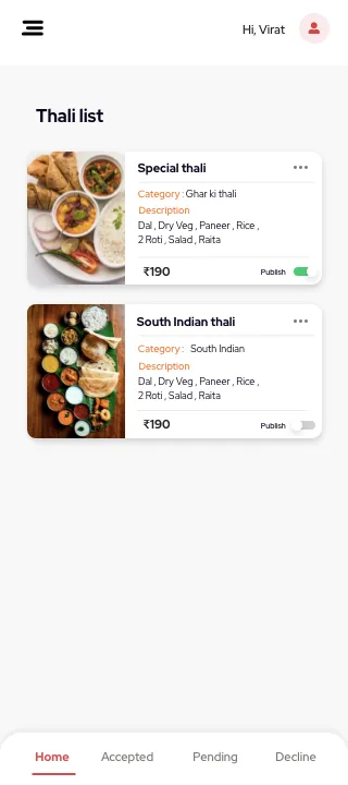 Order Thali Restaurant Partner | Indus Appstore | Screenshot