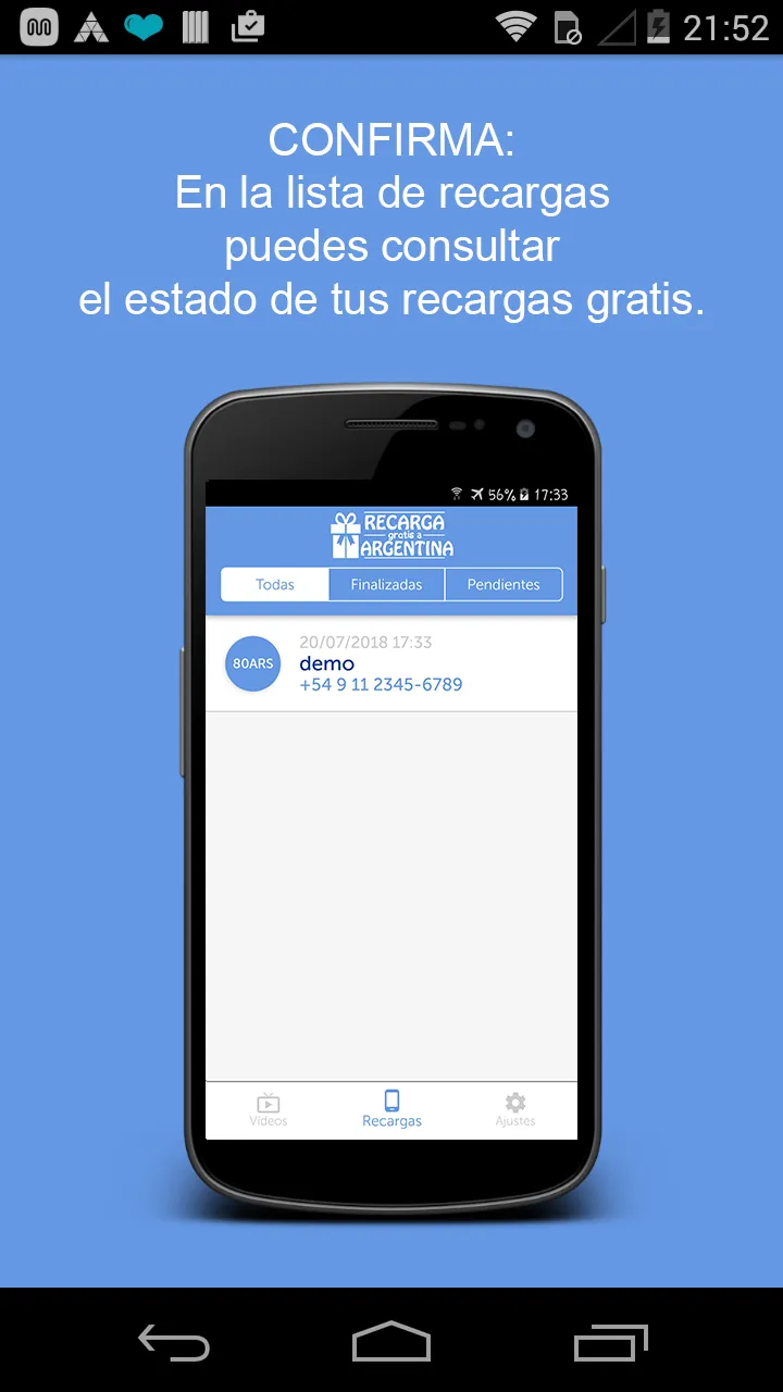 Regala recargas a Argentina | Indus Appstore | Screenshot