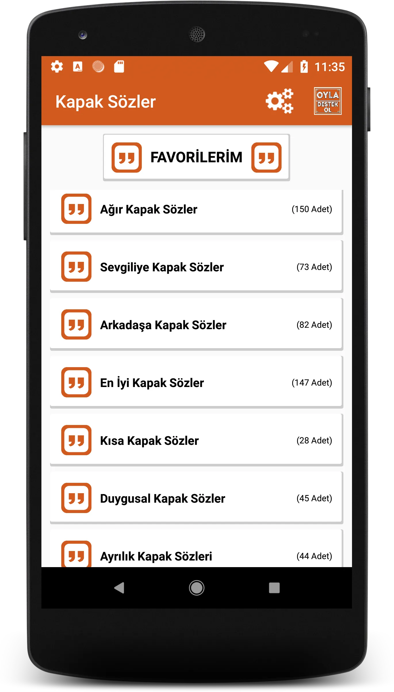 Kapak Sözler (2024) | Indus Appstore | Screenshot