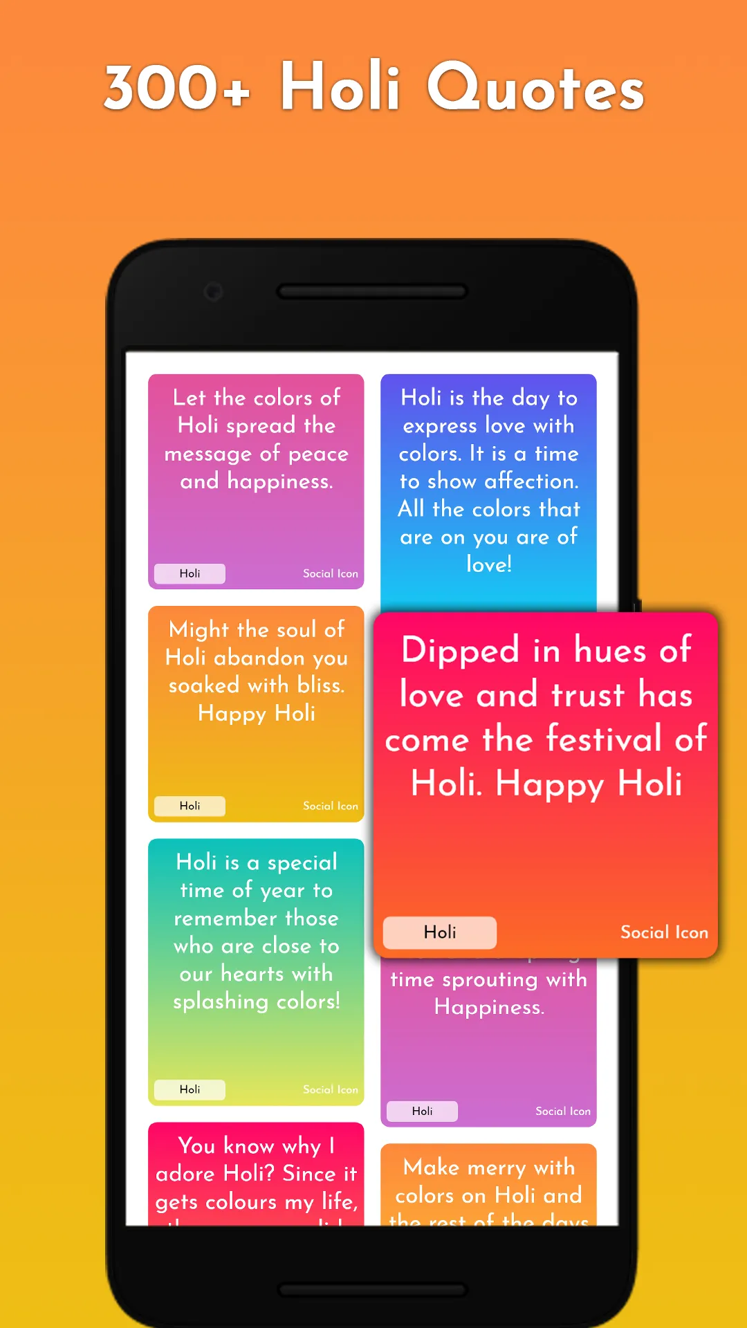 Holi Sticker and quotes | Indus Appstore | Screenshot