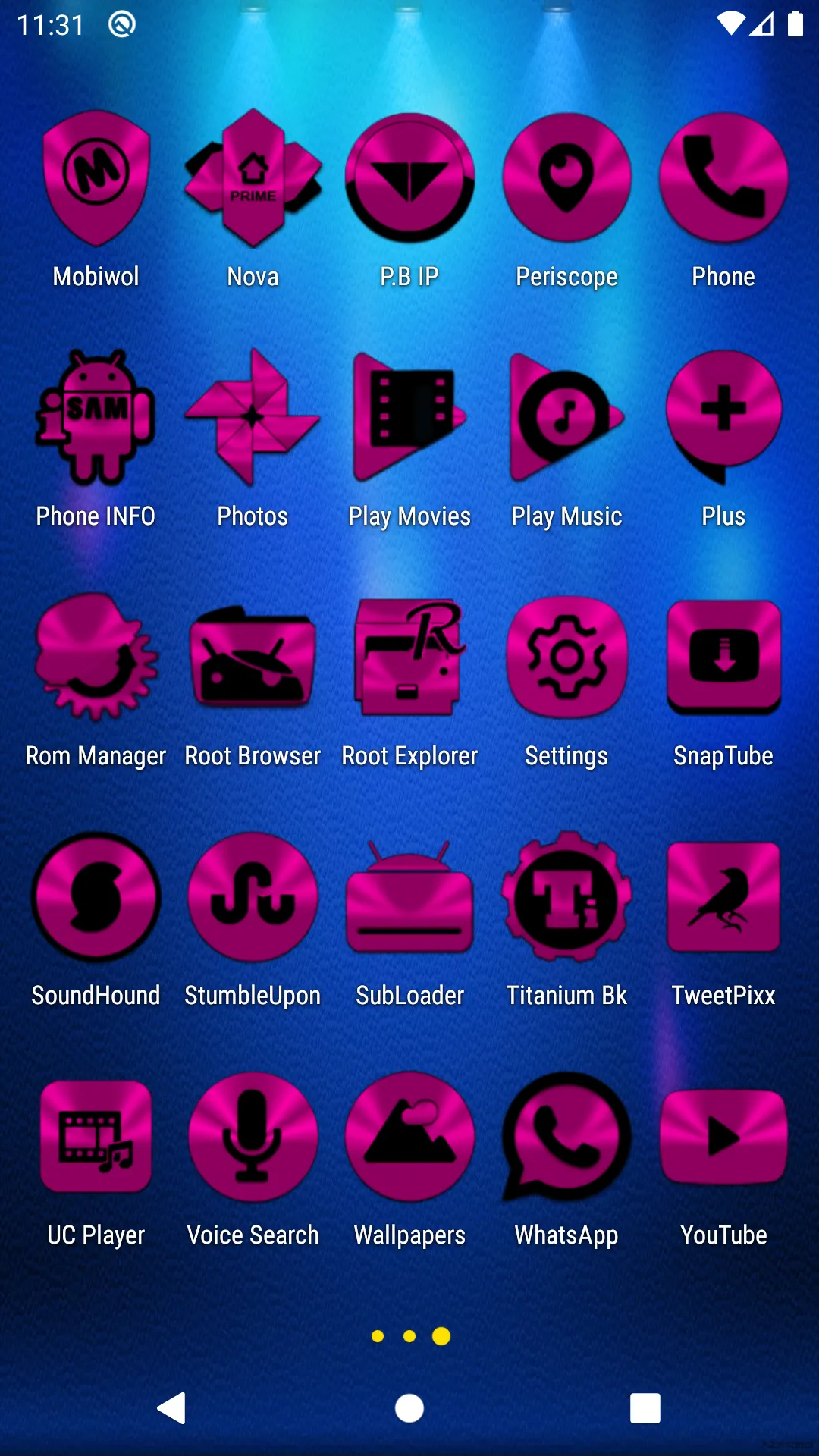 Pink and Black Icon Pack | Indus Appstore | Screenshot