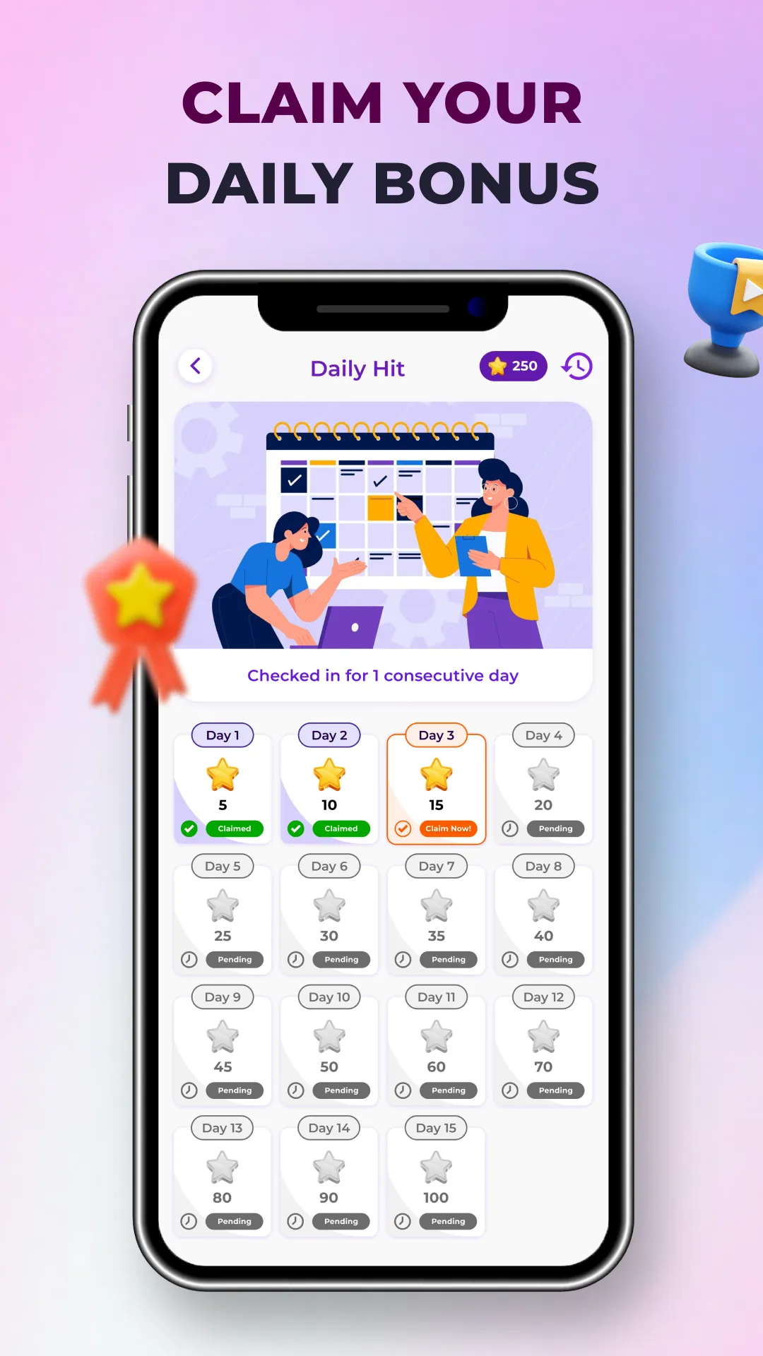 5X Reward : Daily Kamao | Indus Appstore | Screenshot