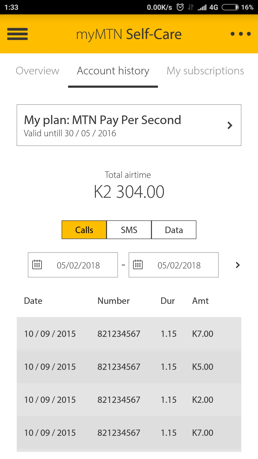 MyMTN | Indus Appstore | Screenshot