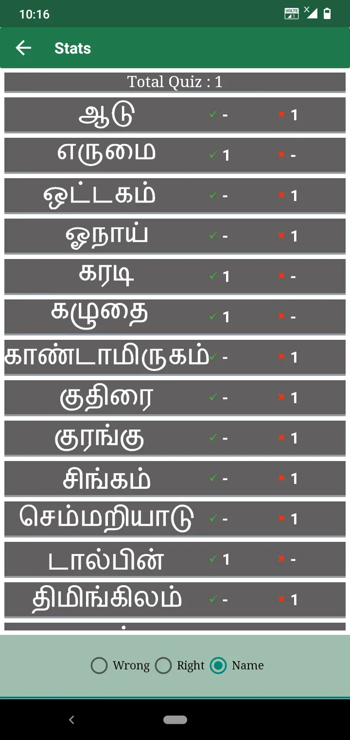 Tamil Animals and Birds - Quiz | Indus Appstore | Screenshot