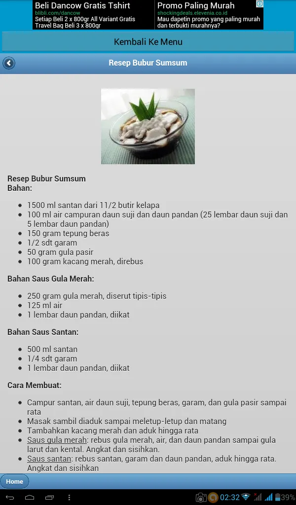 Kumpulan Resep Bubur Spesial | Indus Appstore | Screenshot