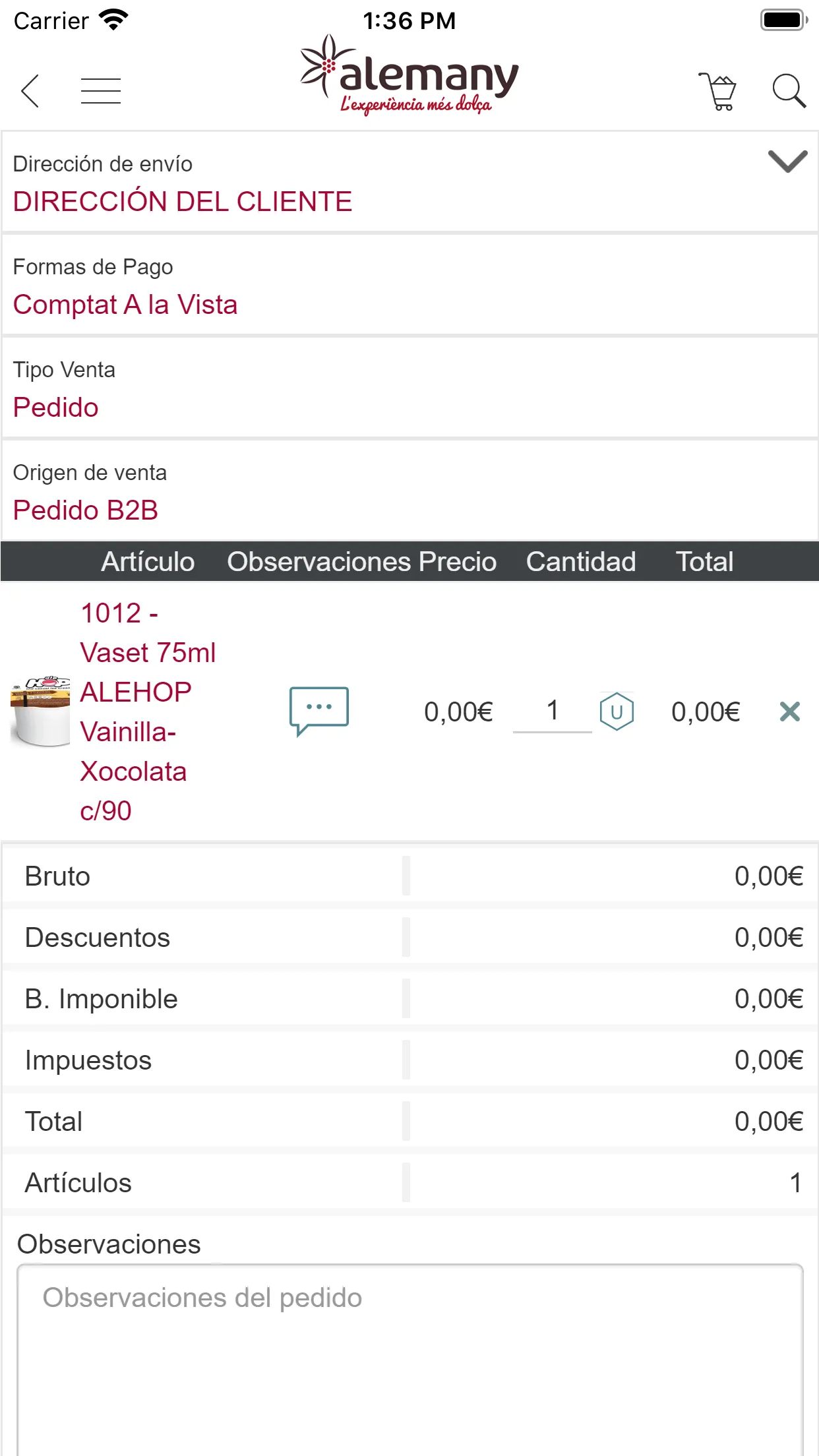 Alemany, Experiencia B2B | Indus Appstore | Screenshot