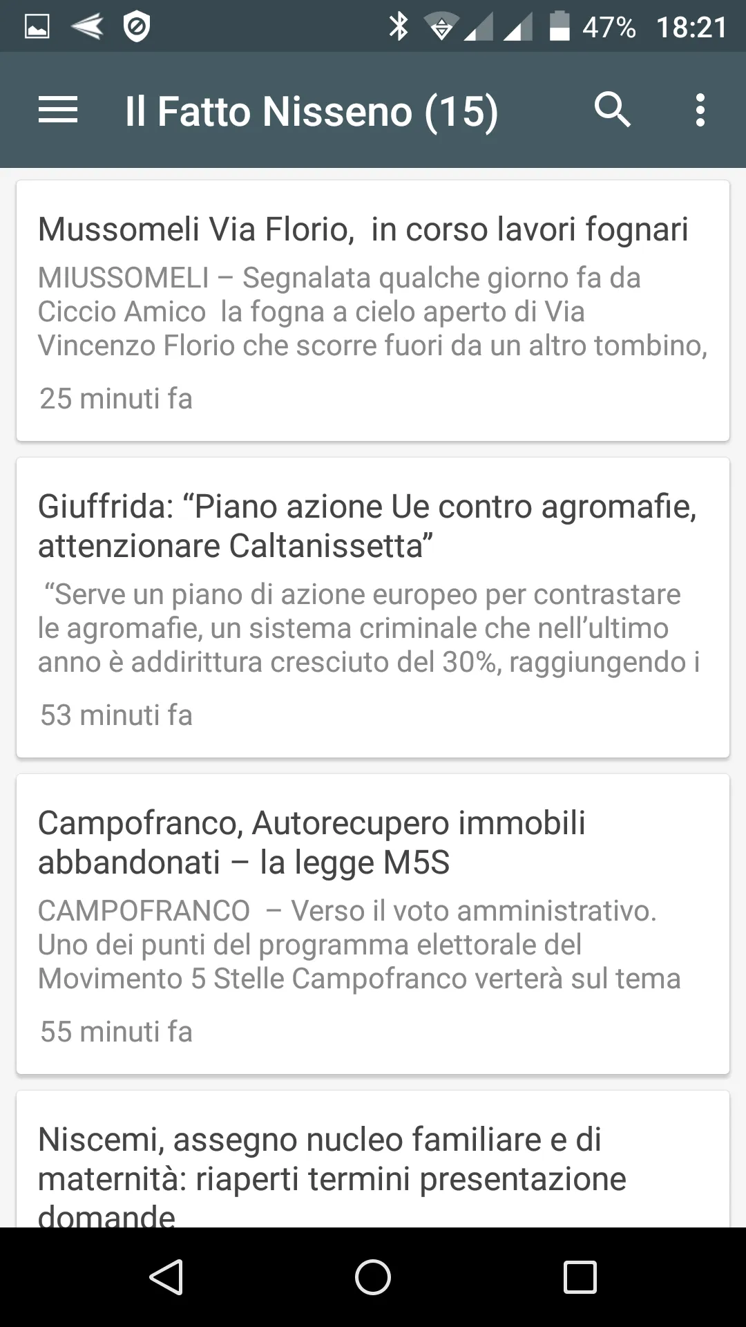 Caltanissetta notizie locali | Indus Appstore | Screenshot