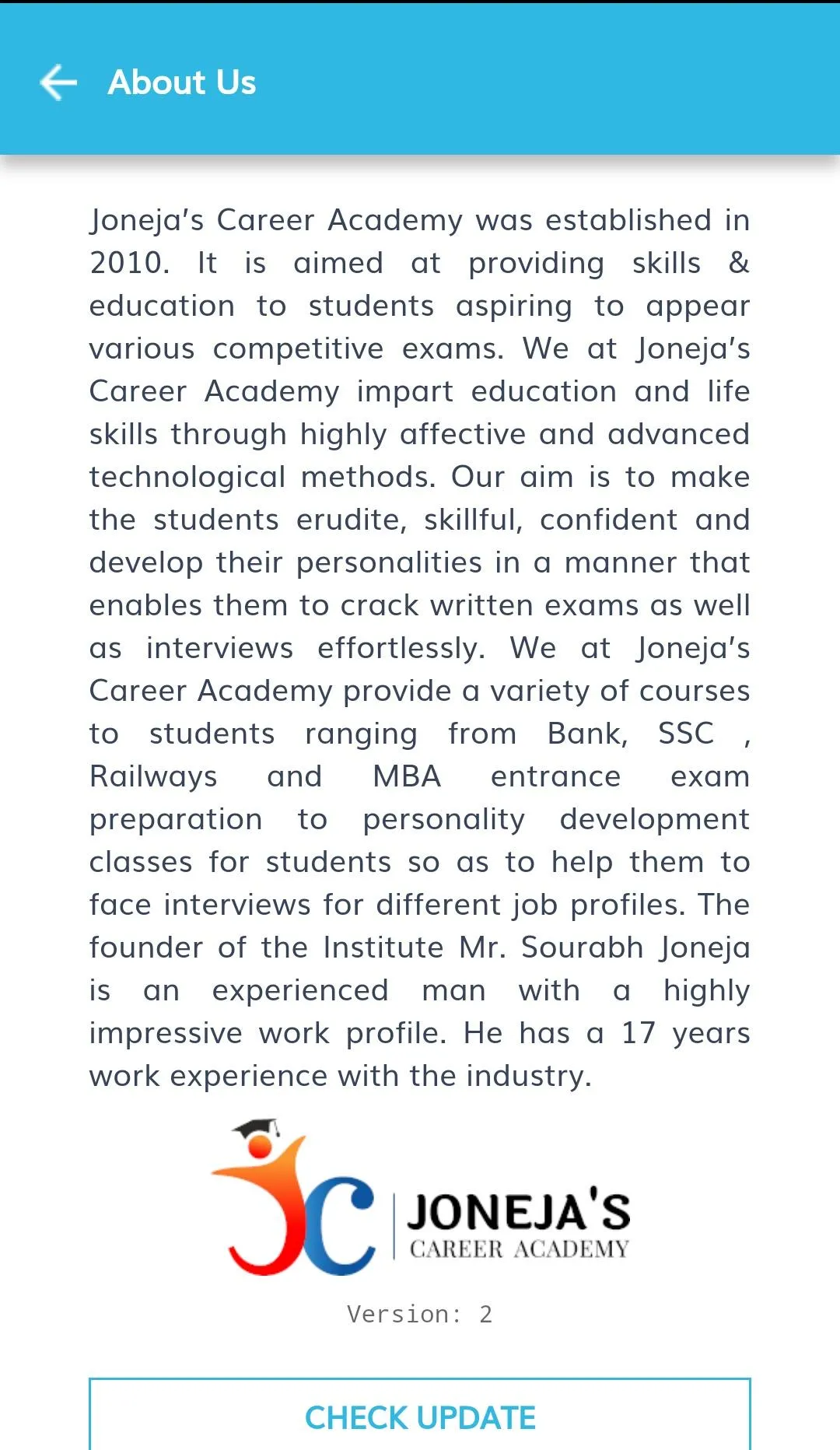 JC Academy | Indus Appstore | Screenshot