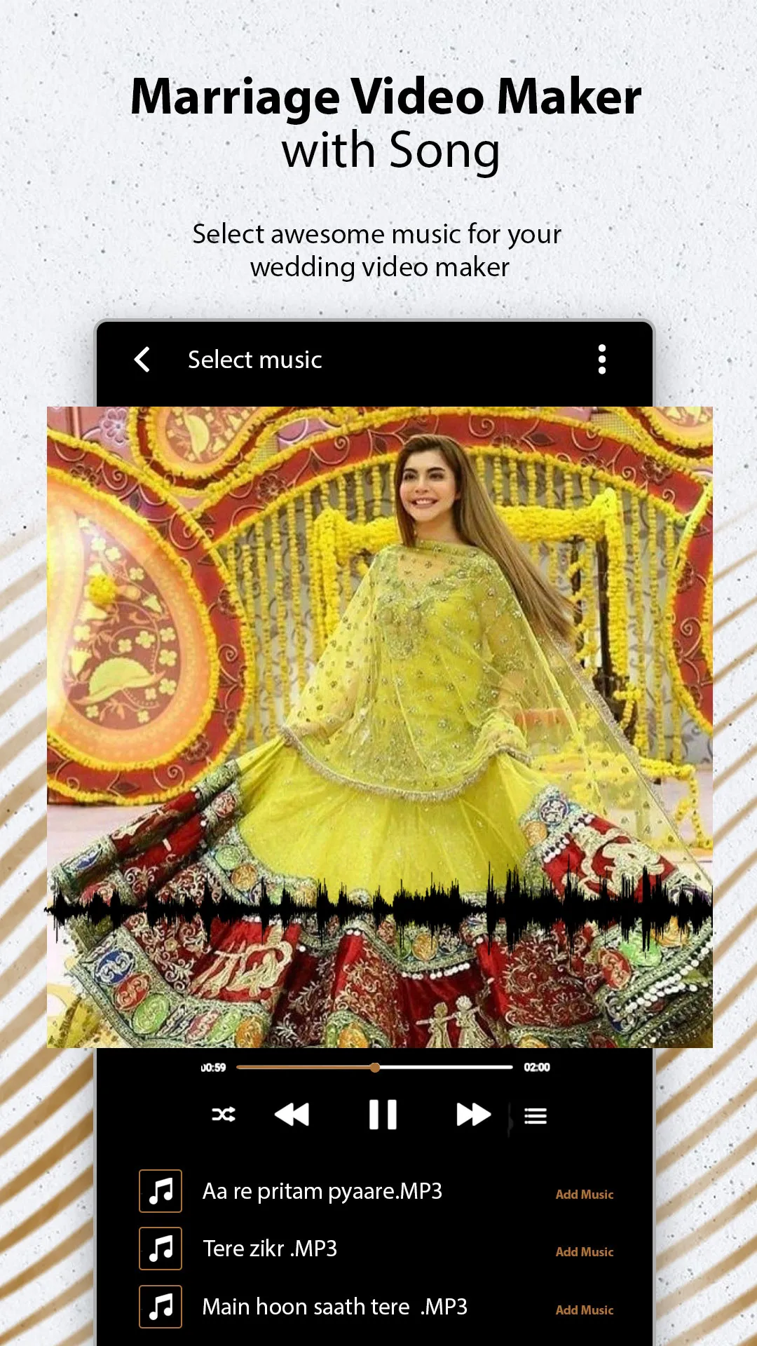 Marriage video maker with song | Indus Appstore | Screenshot