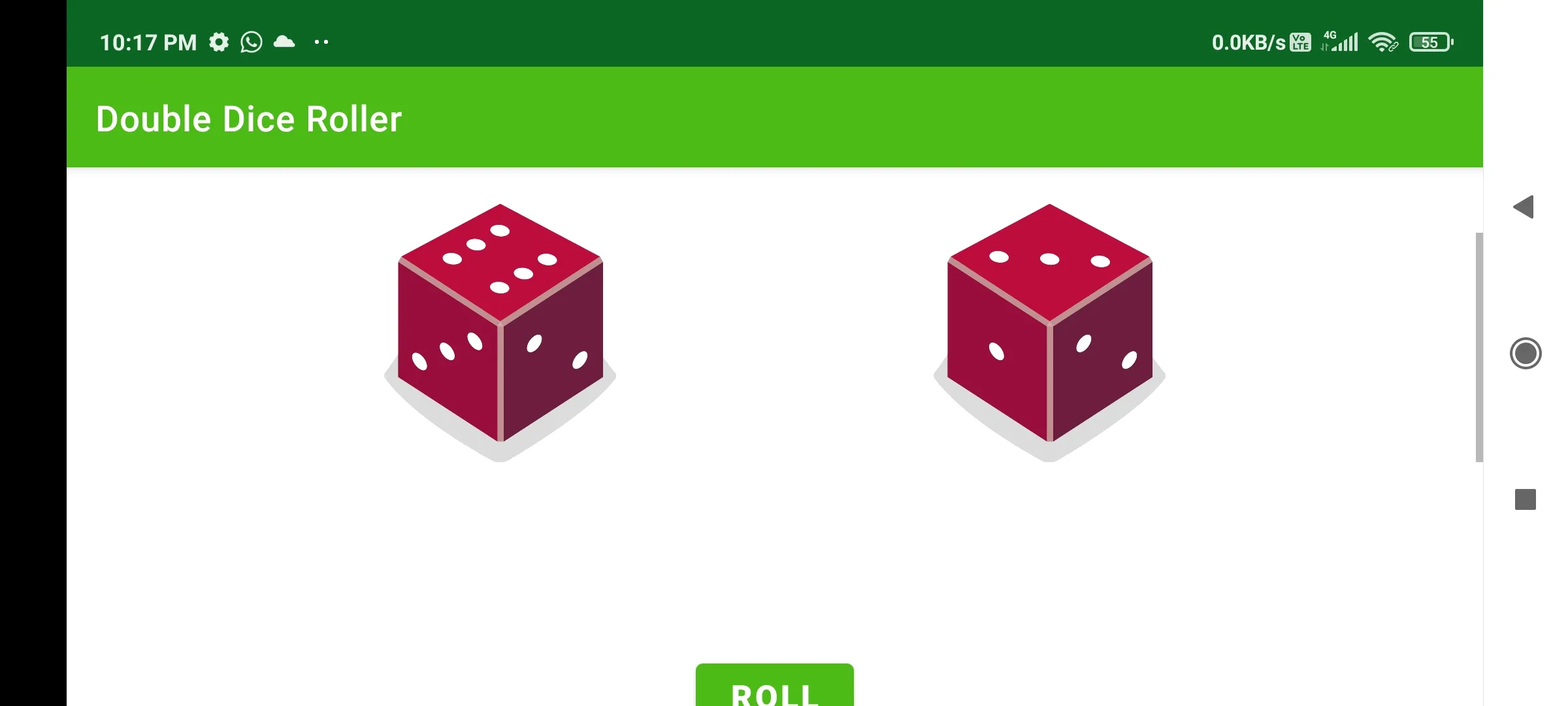 Double Dice Roller | Indus Appstore | Screenshot