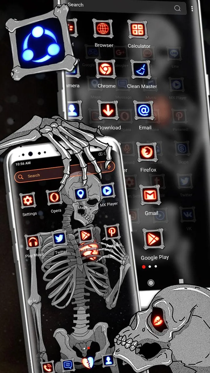 Broken Heart Skeleton Launcher | Indus Appstore | Screenshot