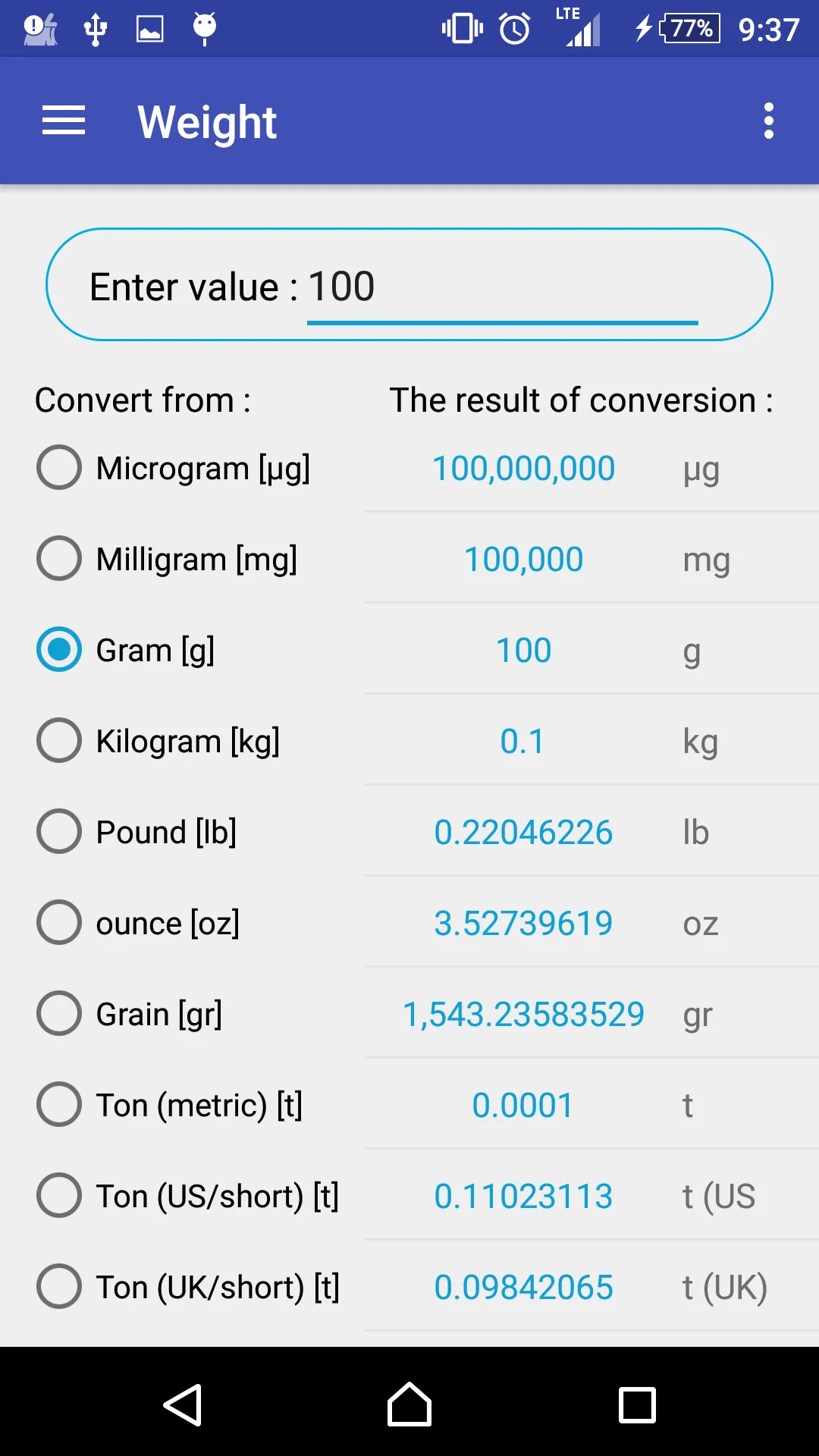 Full Unit Converter | Indus Appstore | Screenshot