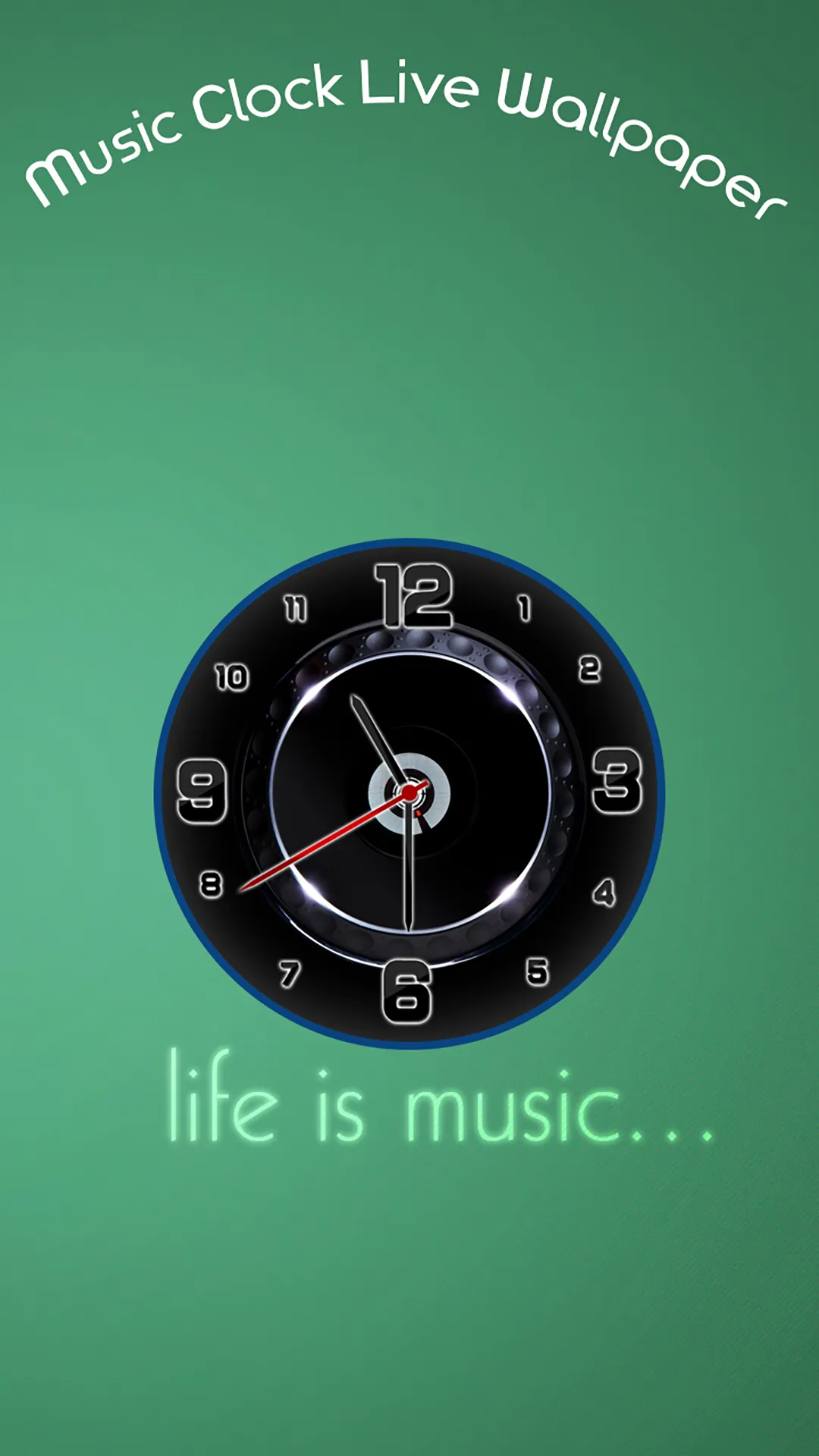 Music Clock Live Wallpaper | Indus Appstore | Screenshot