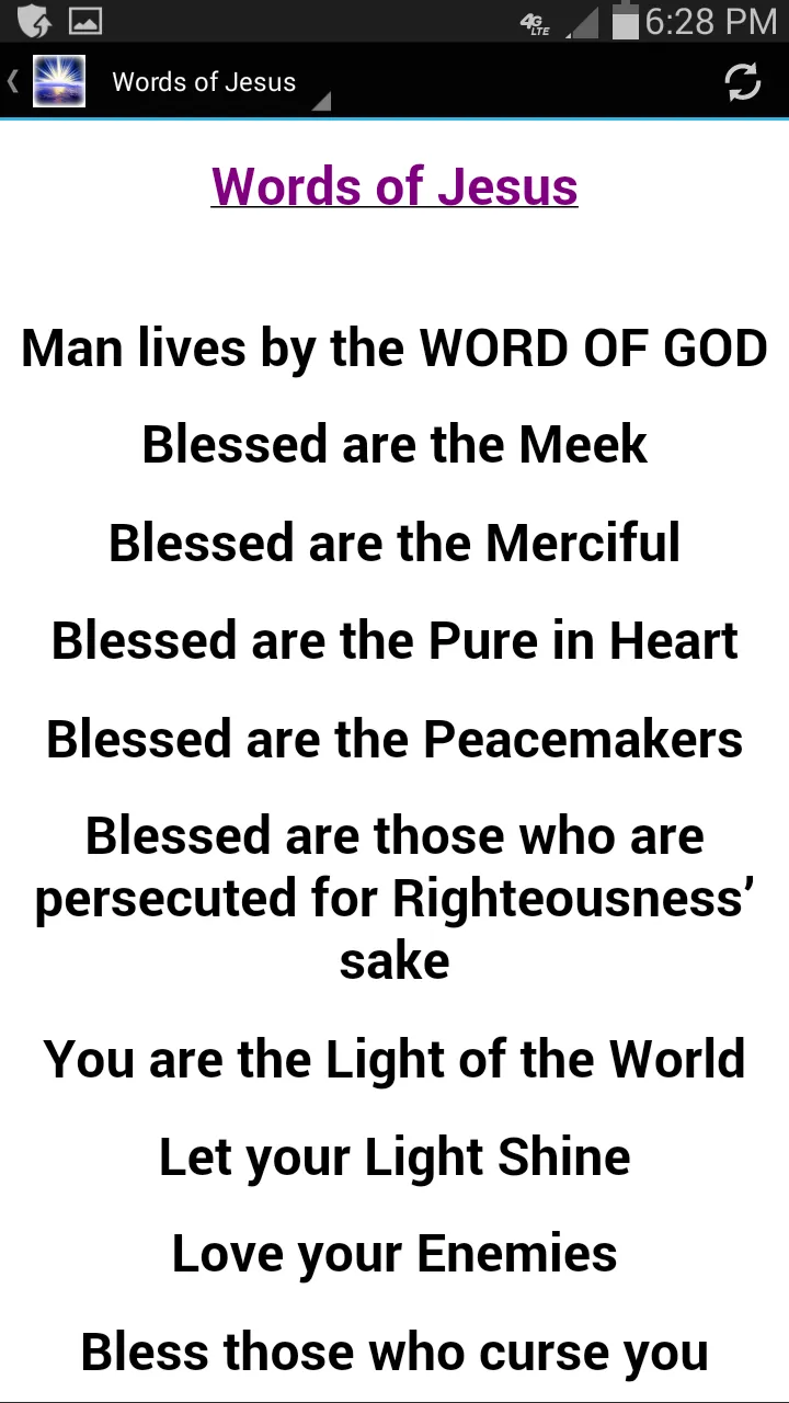 Words of Jesus | Indus Appstore | Screenshot