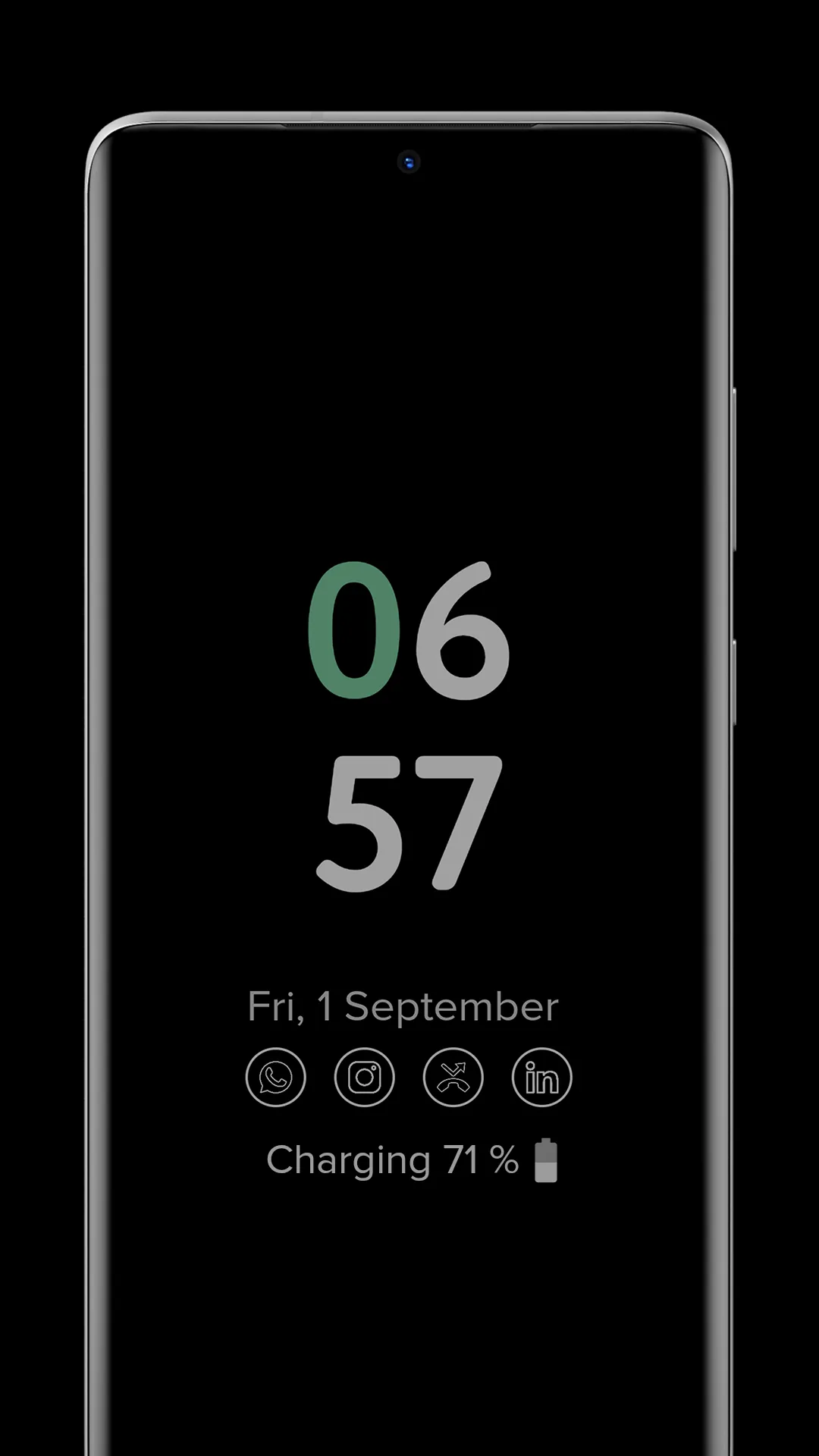 Always on Display Amoled Clock | Indus Appstore | Screenshot