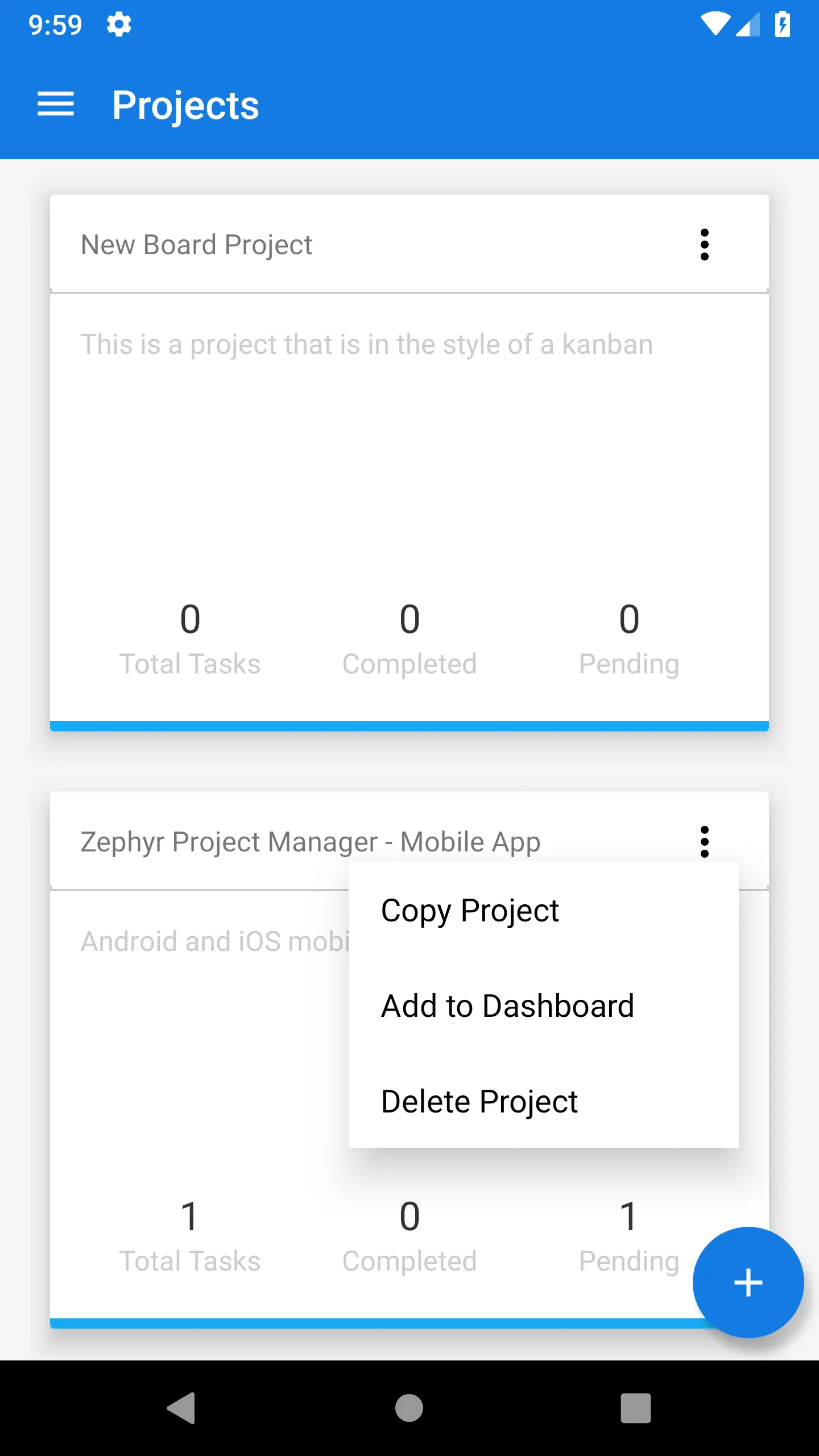 Zephyr Project Manager | Indus Appstore | Screenshot