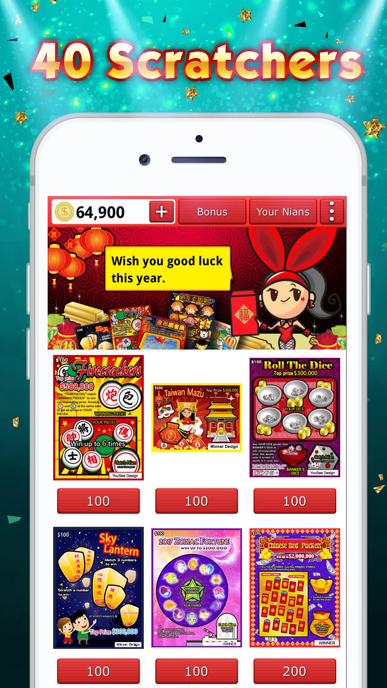 Lottery Scratch Off - Mahjong | Indus Appstore | Screenshot