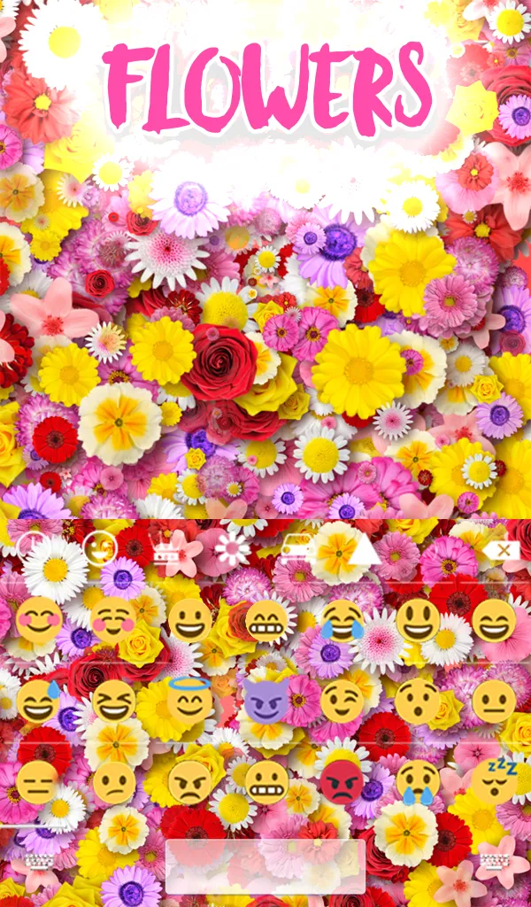 Flowers Keyboard & Wallpaper | Indus Appstore | Screenshot