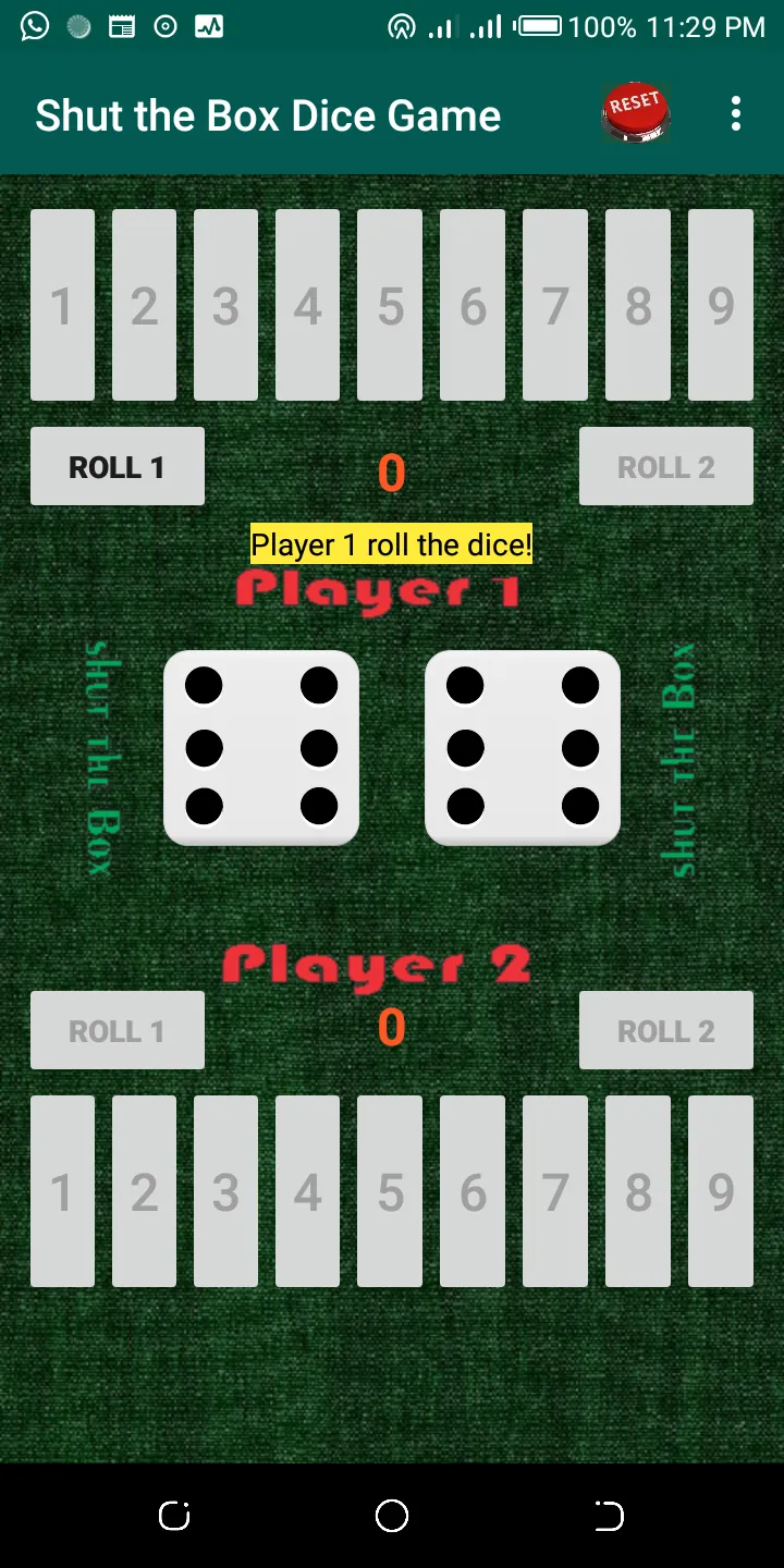 Shut-the-Box Dice Game | Indus Appstore | Screenshot