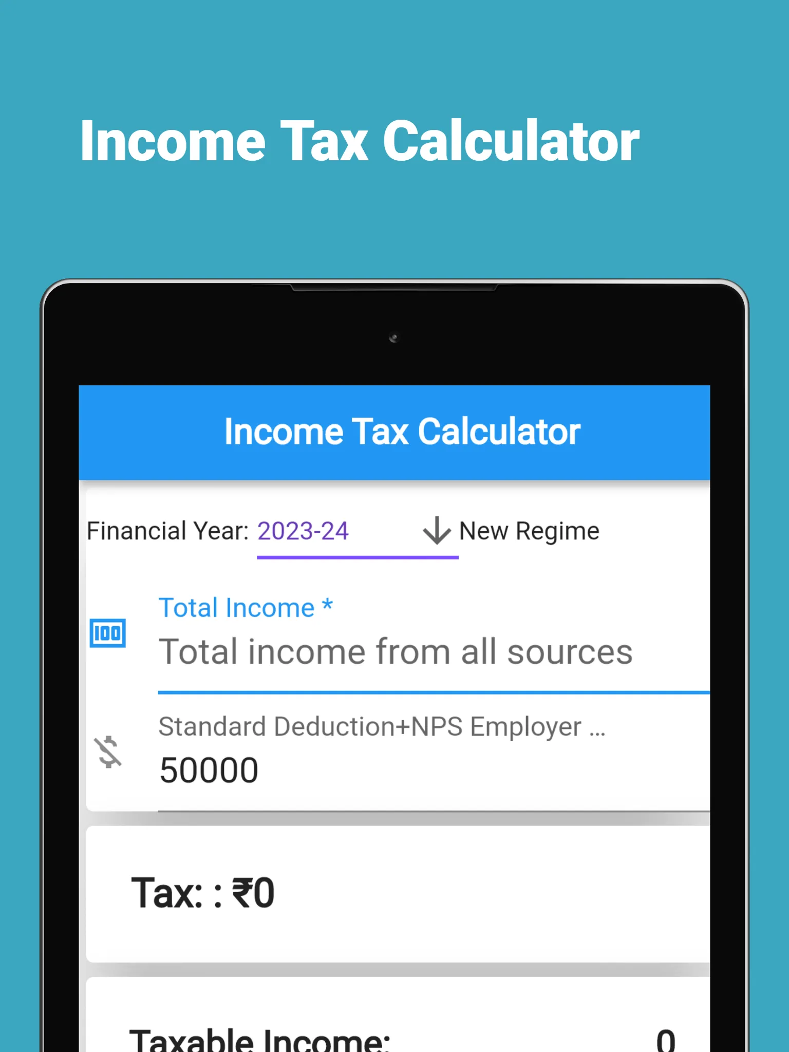 IndTax Tax Calculator 2024-25 | Indus Appstore | Screenshot