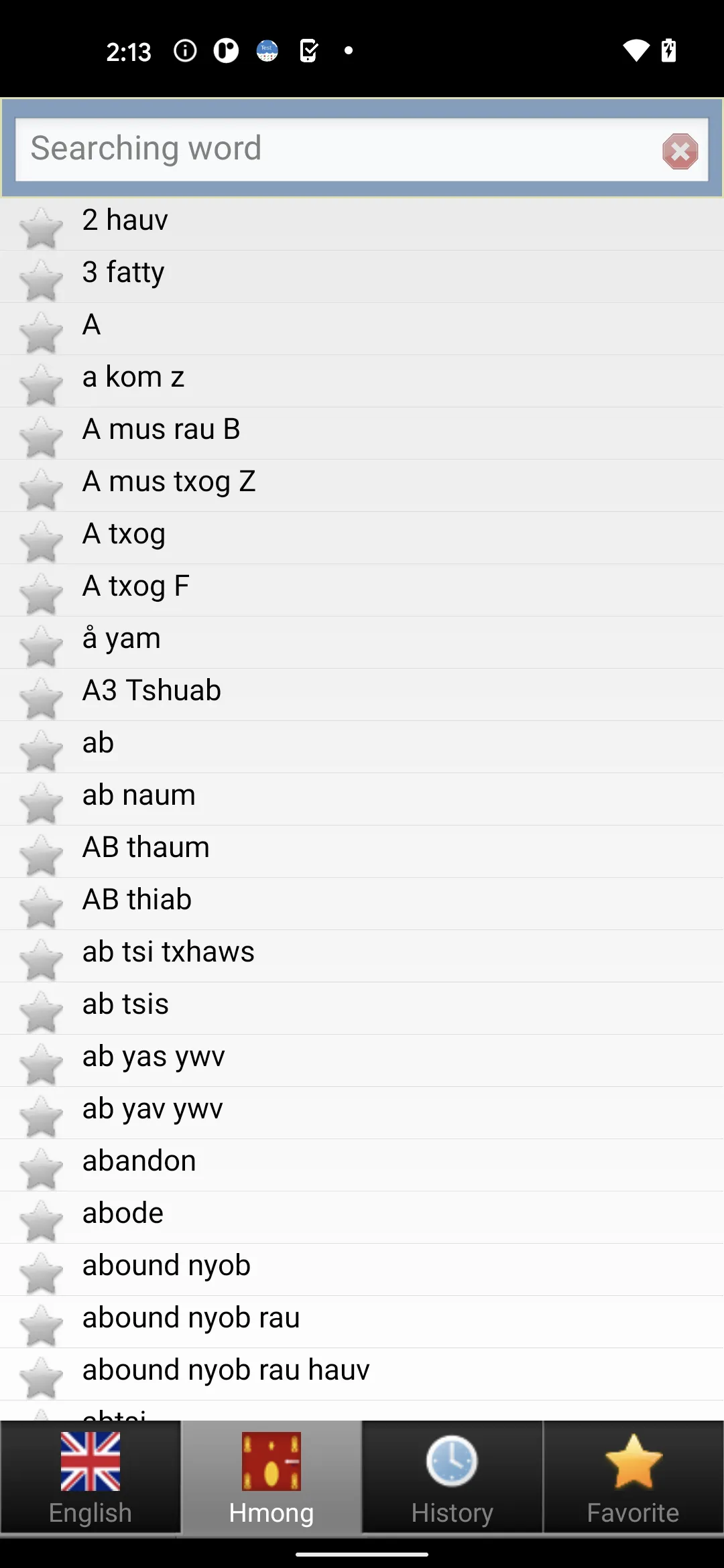 Hmong Askiv phau ntawv txhais | Indus Appstore | Screenshot