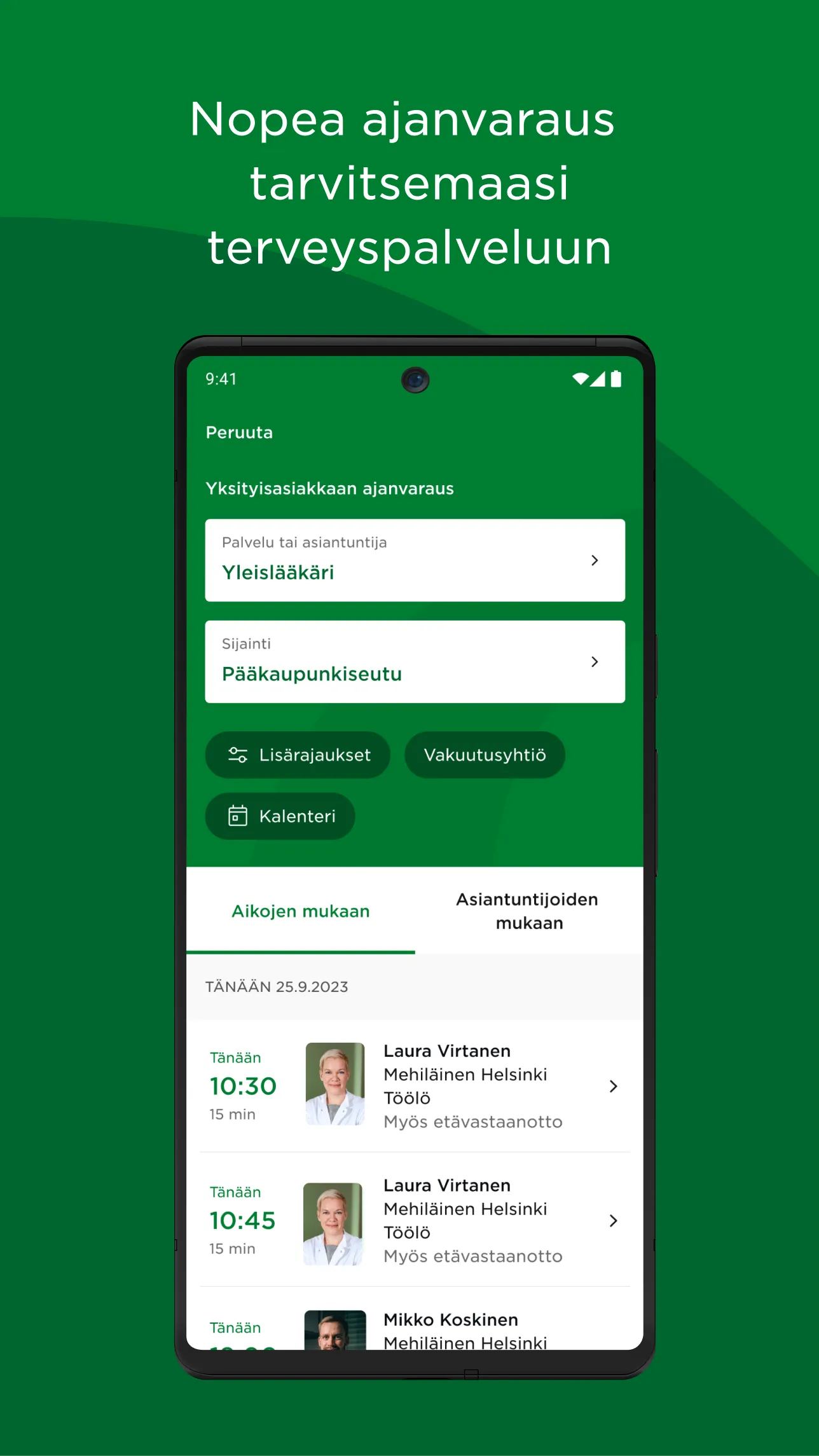 OmaMehiläinen | Indus Appstore | Screenshot