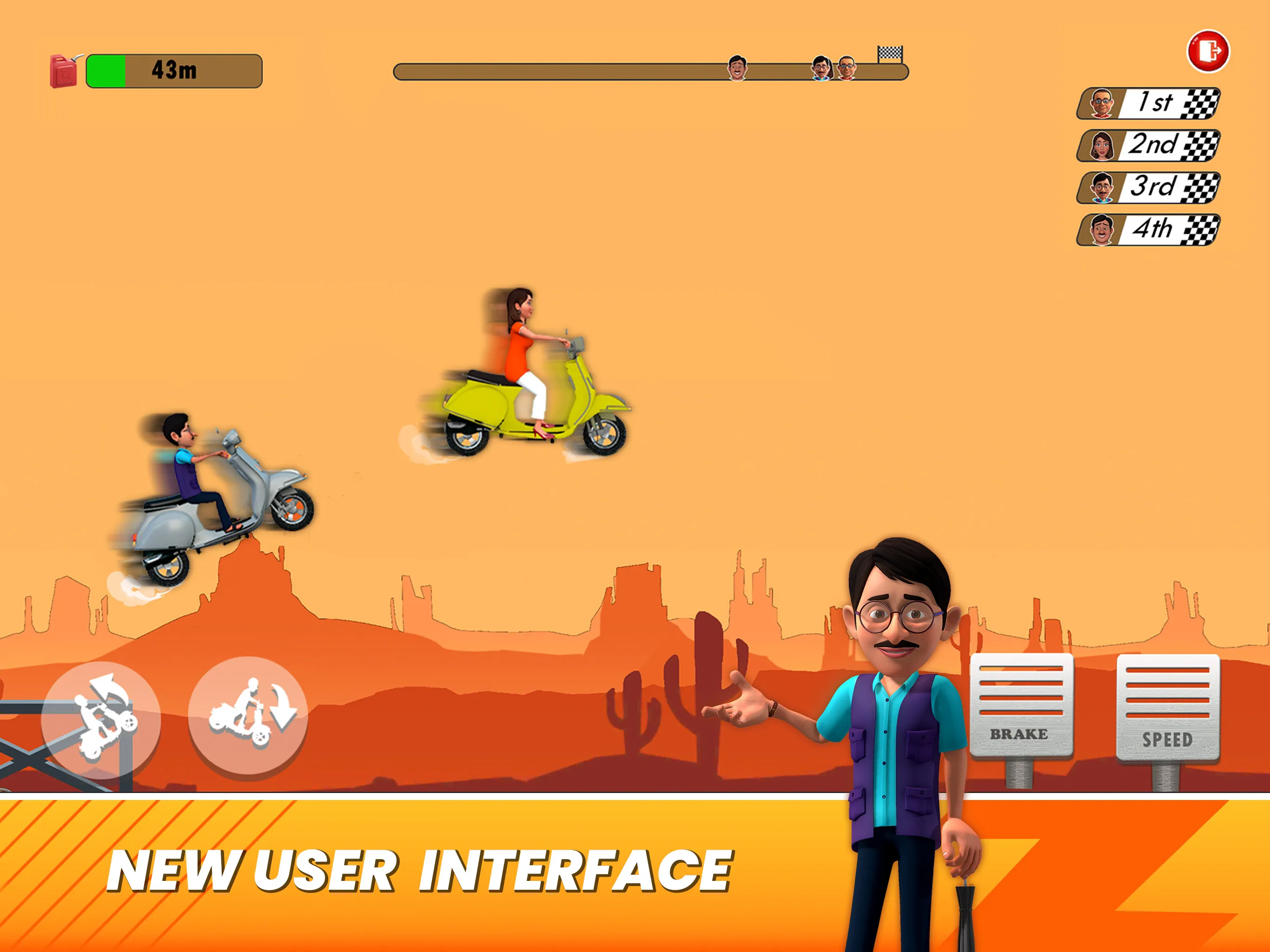 Bhide Scooter Race| TMKOC Game | Indus Appstore | Screenshot