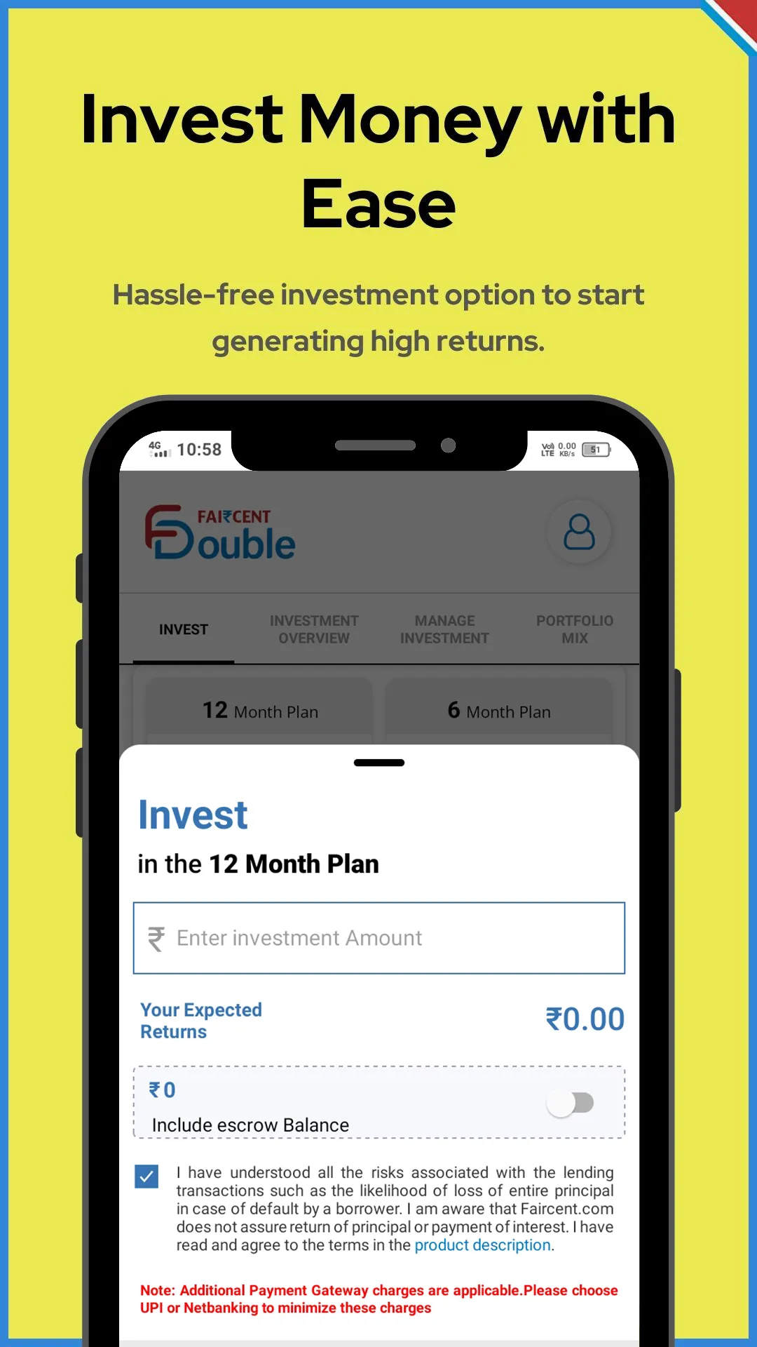 Faircent Double: Invest & Earn | Indus Appstore | Screenshot