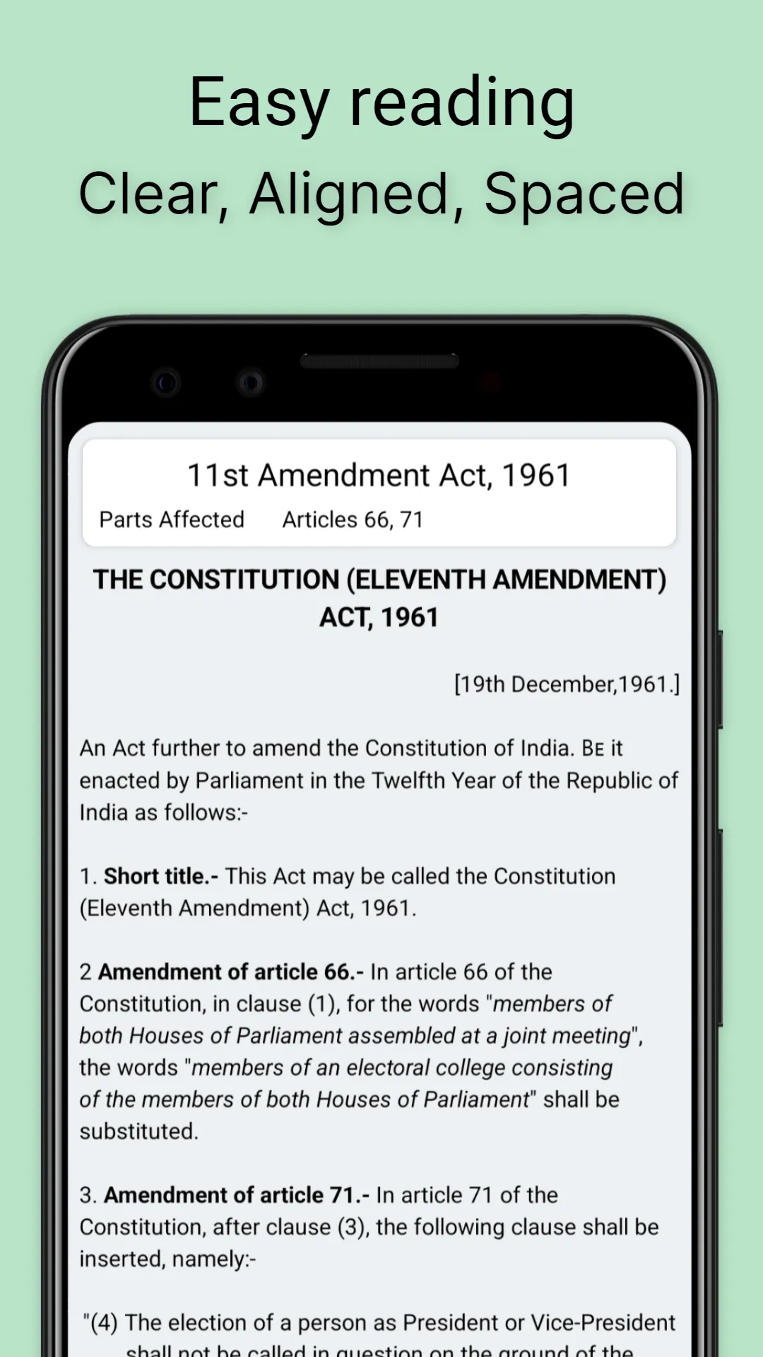 Constitution of India - CoI | Indus Appstore | Screenshot