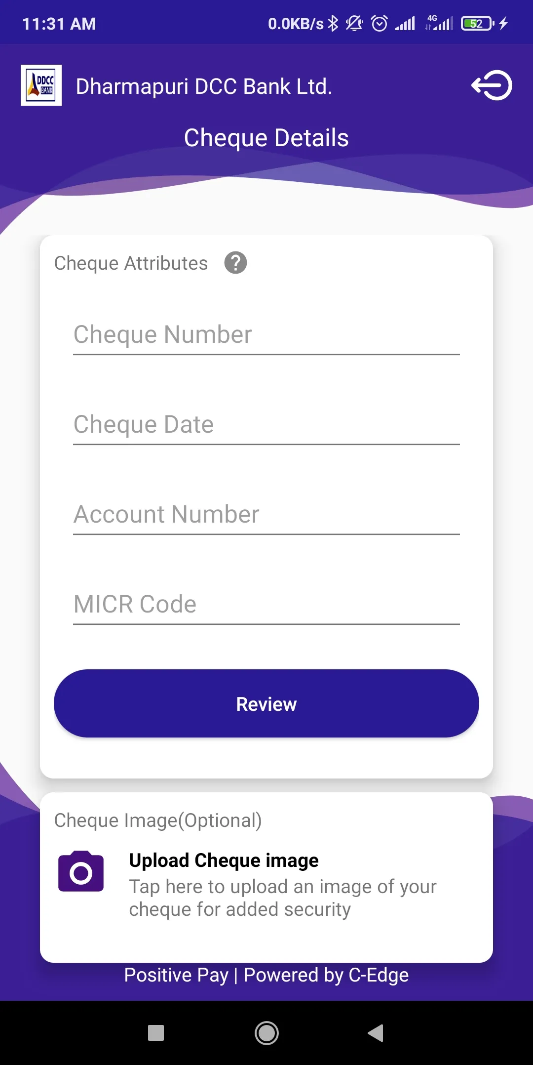 DDCC BANK Positive Pay | Indus Appstore | Screenshot