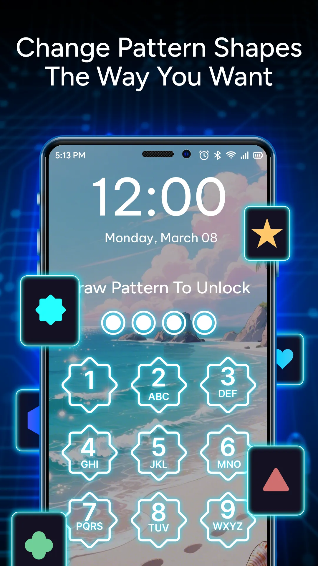 Pattern Photo Lock Screen | Indus Appstore | Screenshot