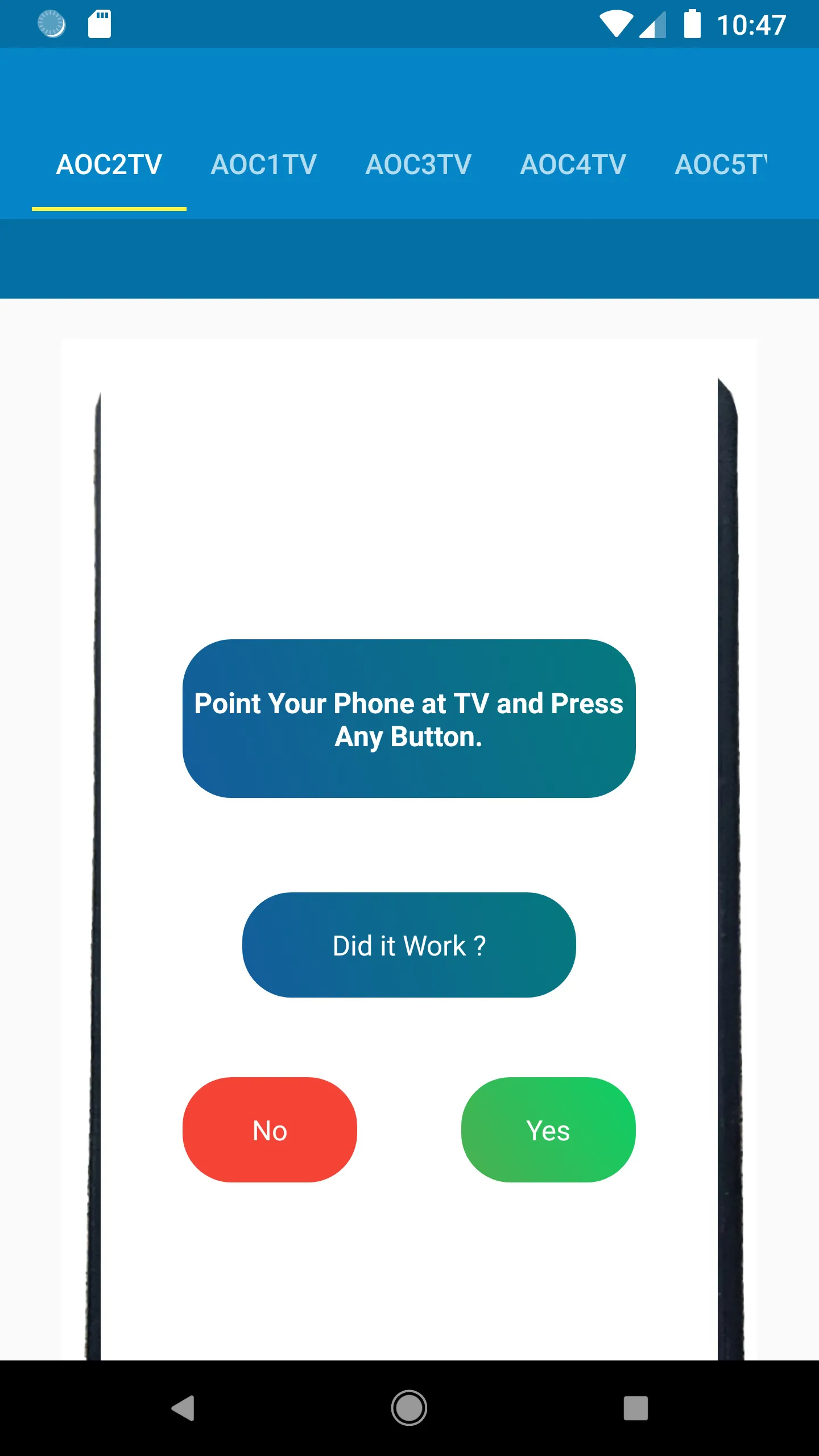 AOC TV Remote Control | Indus Appstore | Screenshot