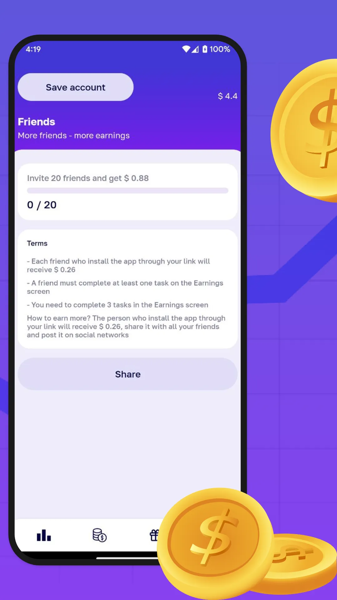 Acorn Reward – Get your cash | Indus Appstore | Screenshot