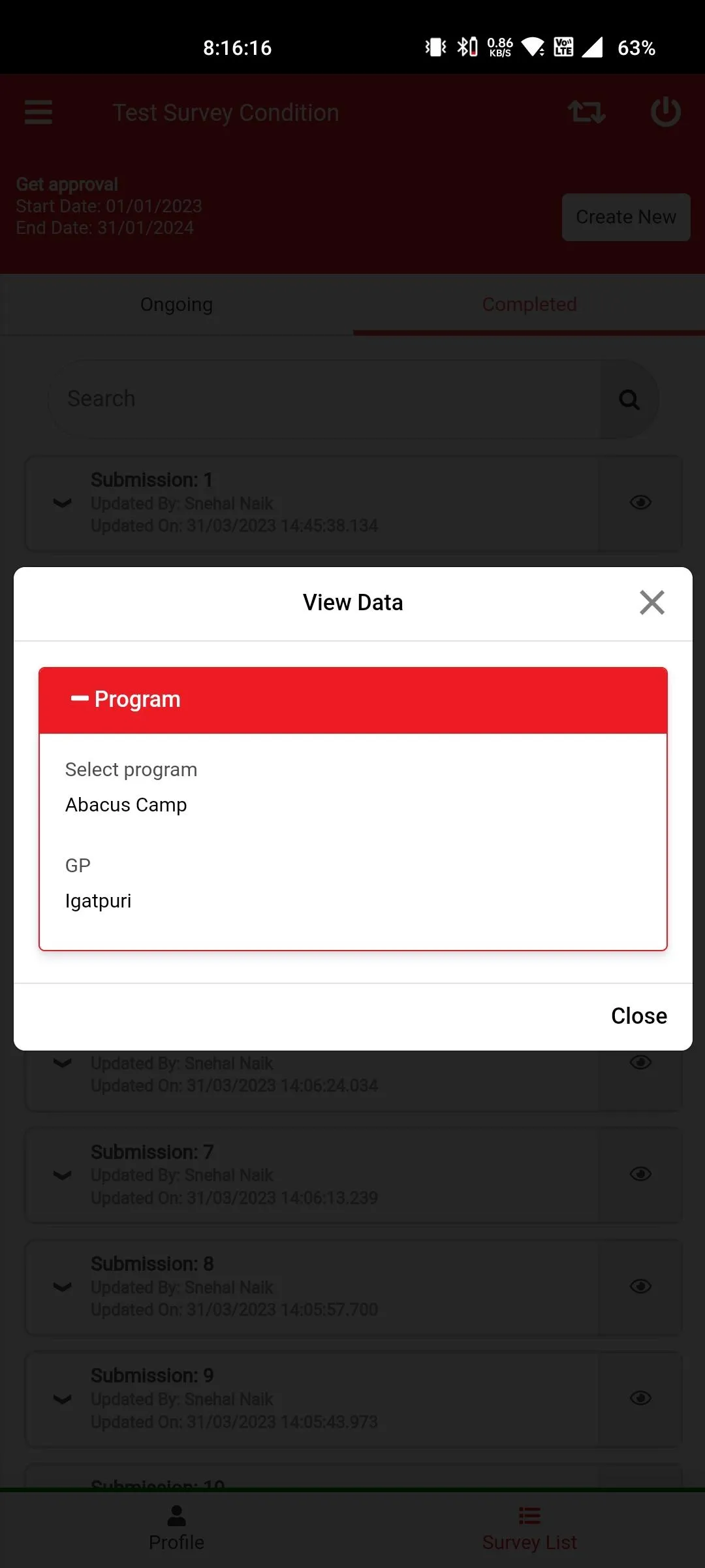 SynergySurvey | Indus Appstore | Screenshot