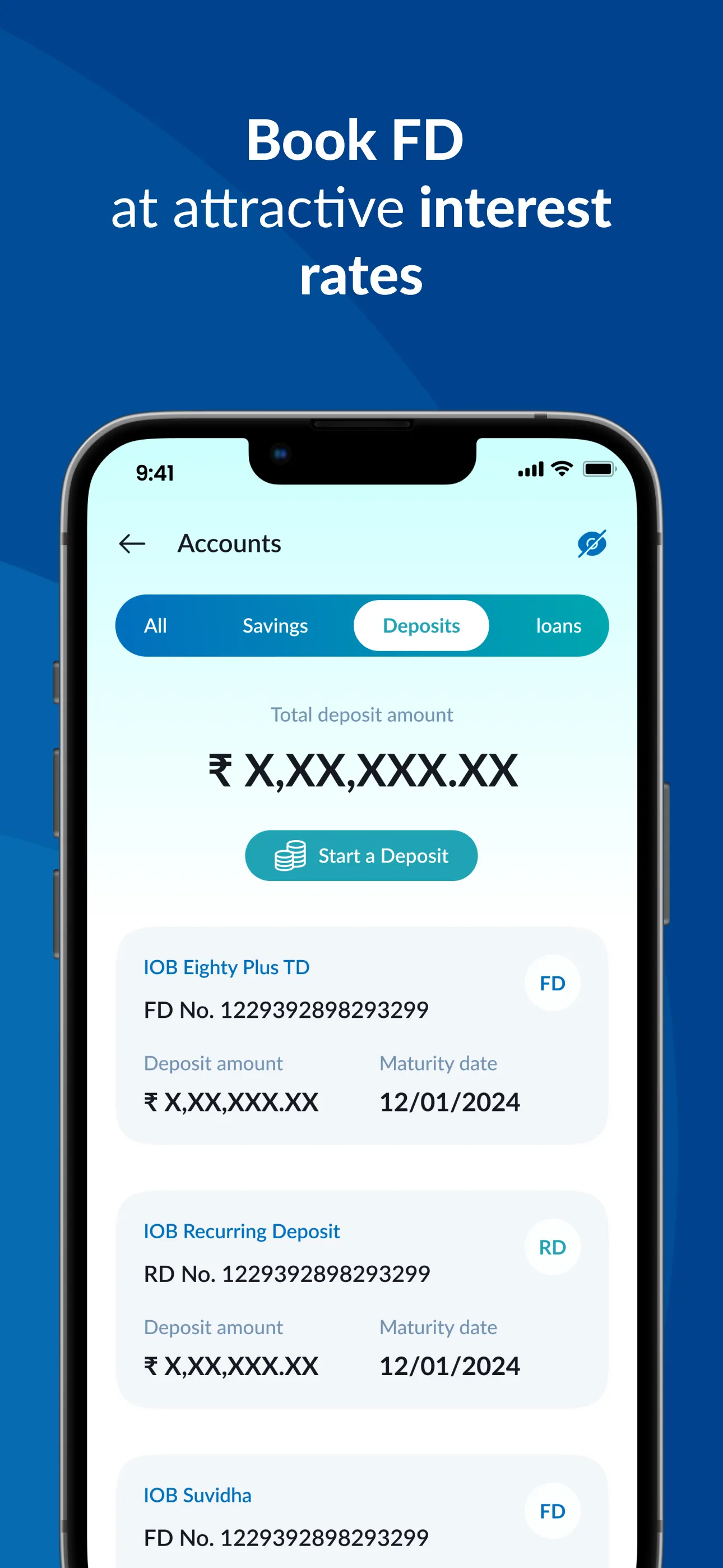 IOB Connect - Mobile Banking | Indus Appstore | Screenshot