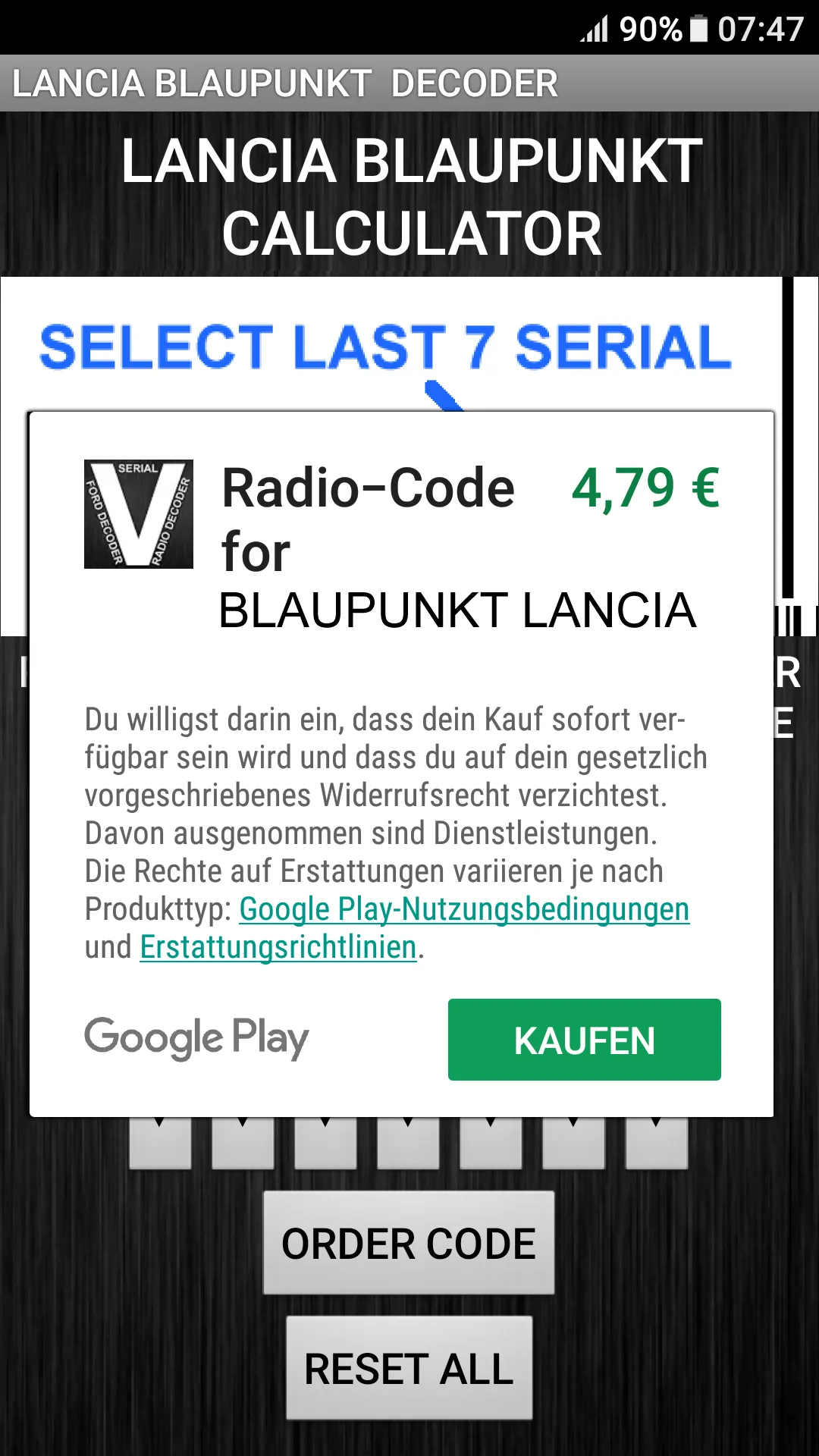 Blaupunkt Lancia Radio Code | Indus Appstore | Screenshot