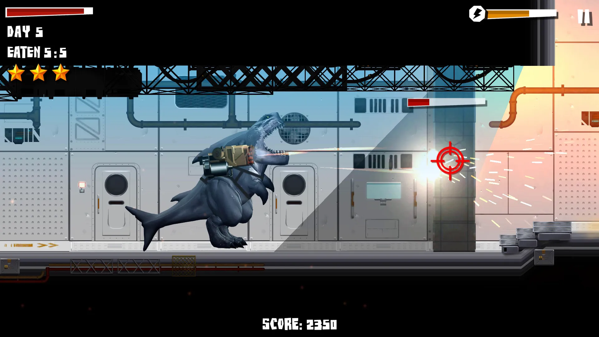 Sharkosaurus Rampage | Indus Appstore | Screenshot