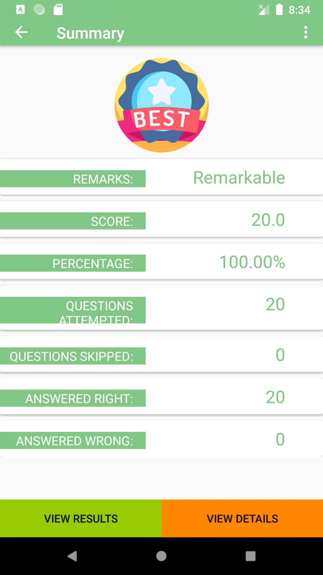 Botany MCQs Test Preparation | Indus Appstore | Screenshot