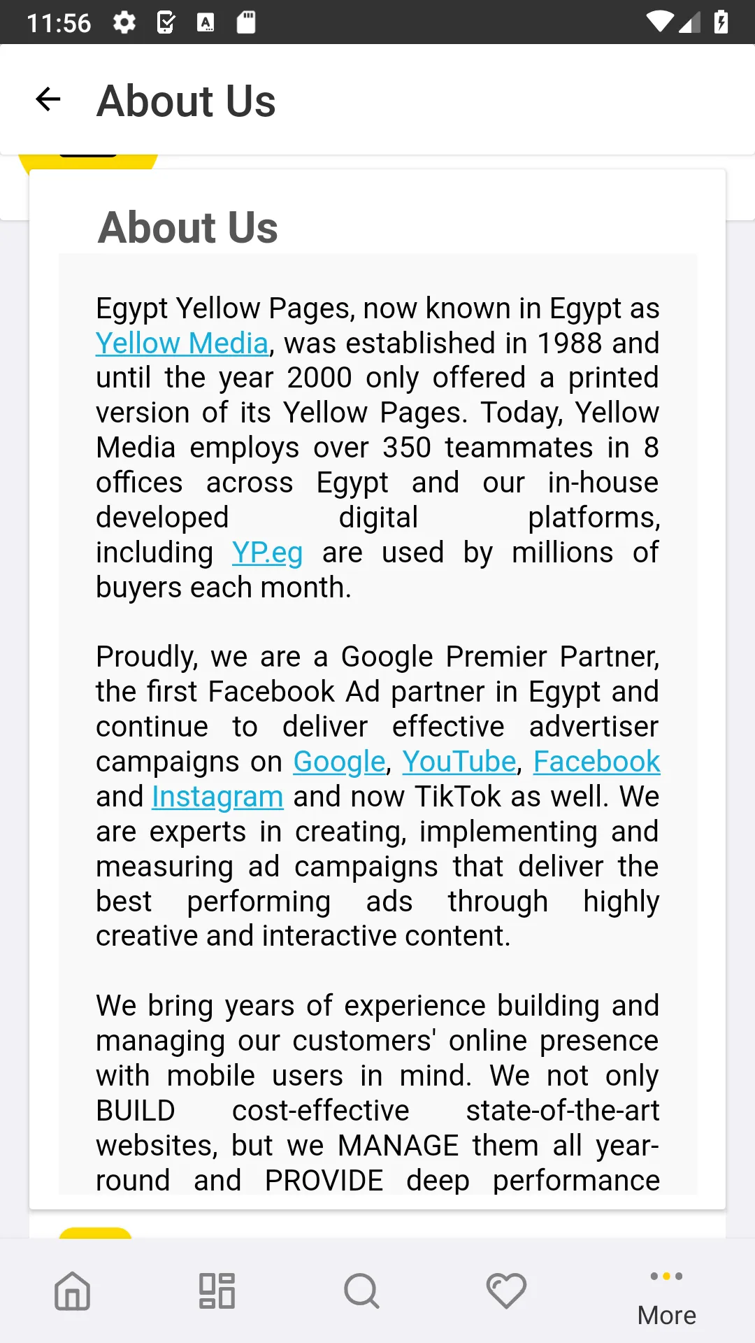 Egypt Yellow Pages | Indus Appstore | Screenshot